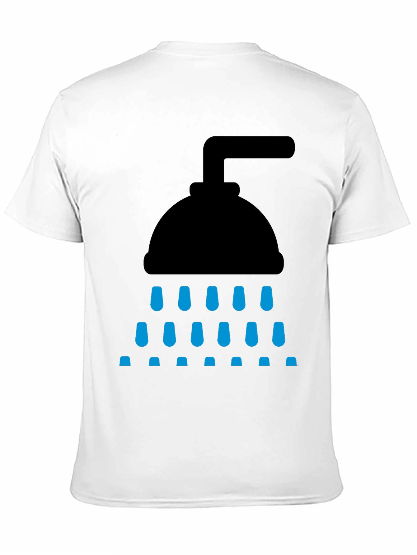 Shower Graphic Tee - Black Cotton Blend