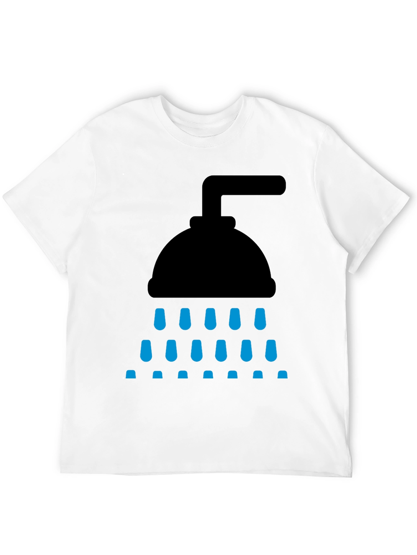 Shower Graphic Tee - Black Cotton Blend