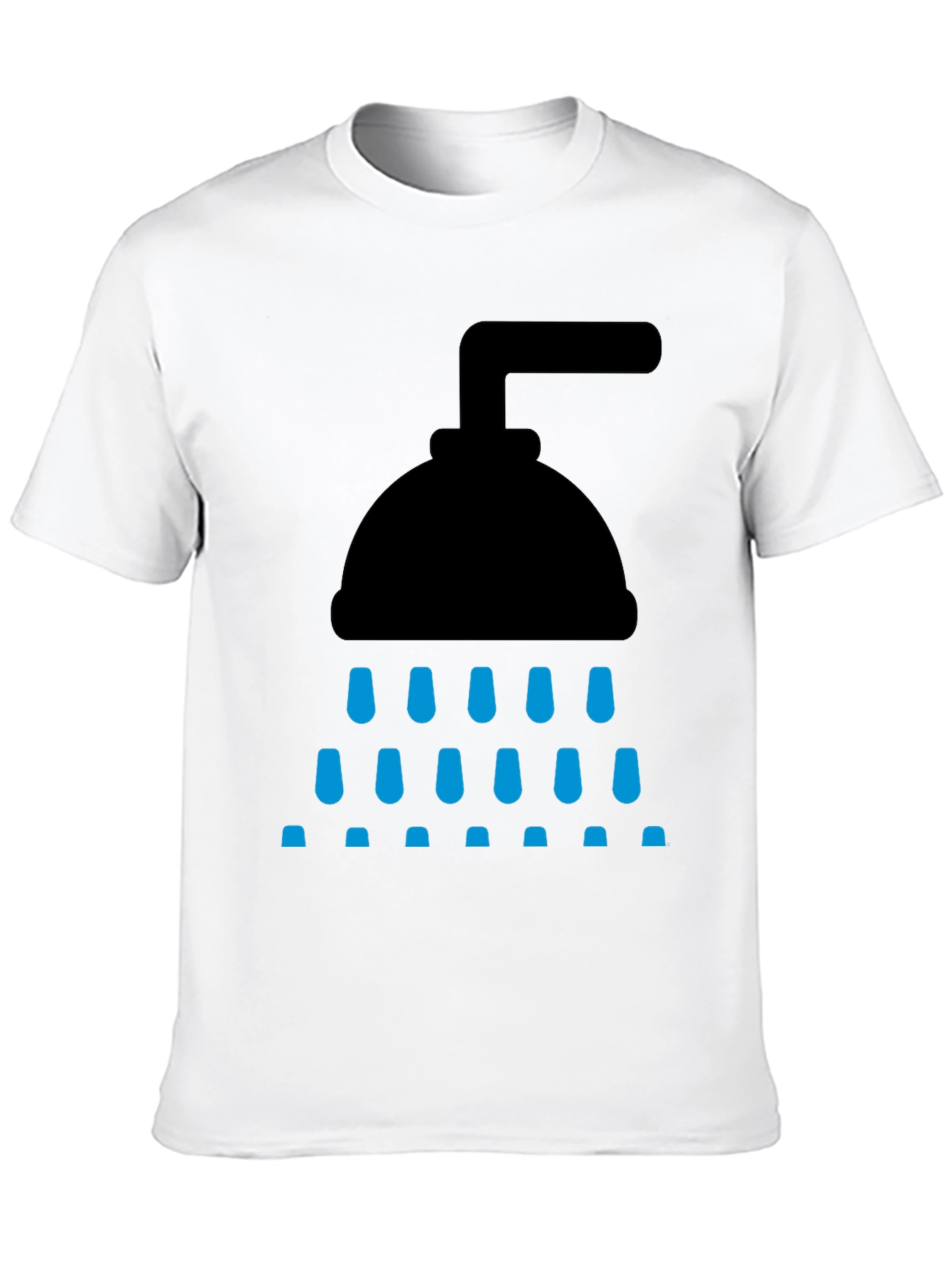 Shower Graphic Tee - Black Cotton Blend
