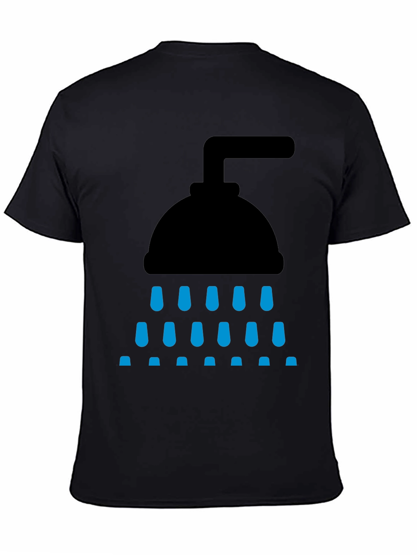 Shower Graphic Tee - Black Cotton Blend