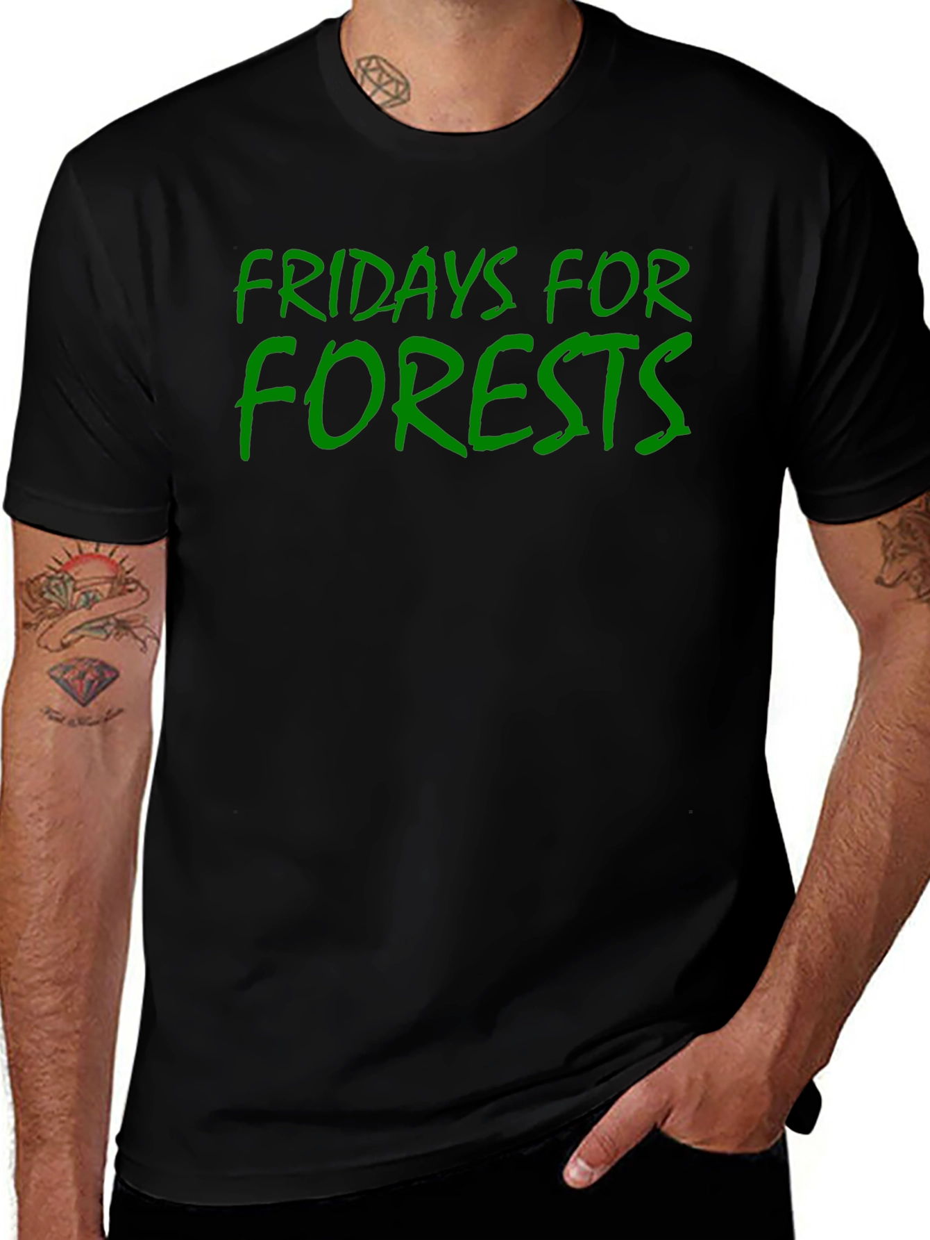 Fridays For Forests Black T-Shirt