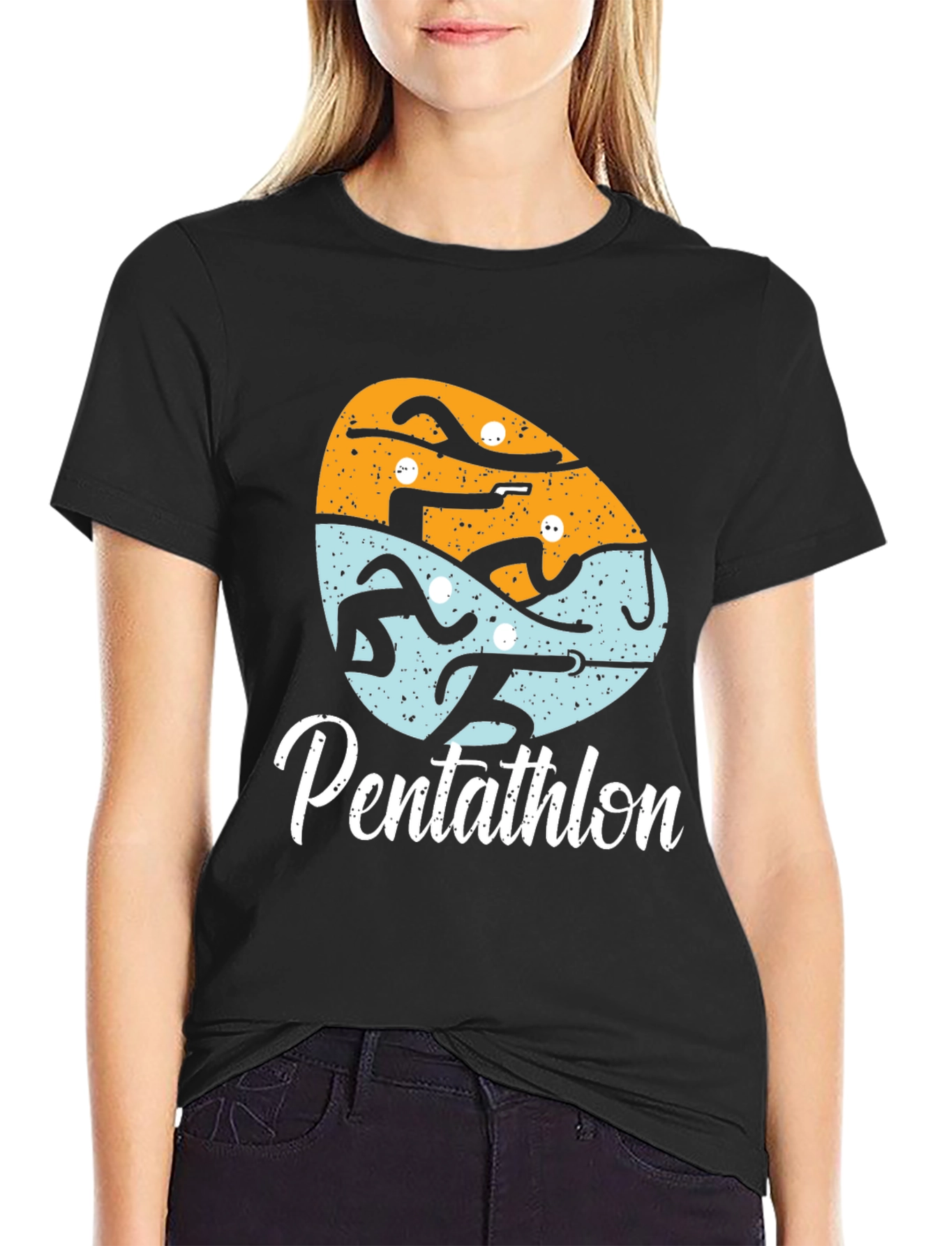 Pentathlon Graphic Tee | Modern Five Sport Design