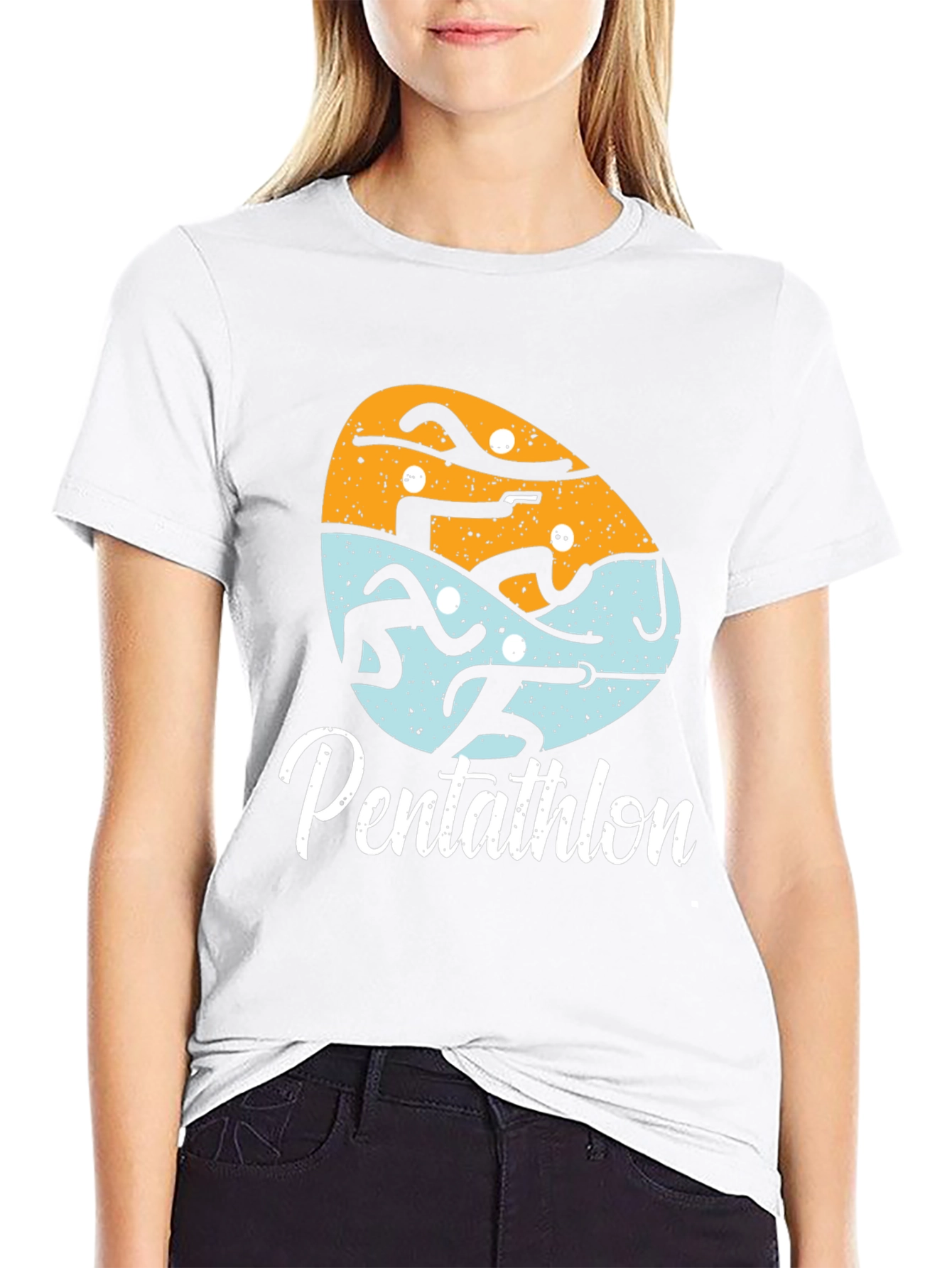 Pentathlon Graphic Tee | Modern Five Sport Design