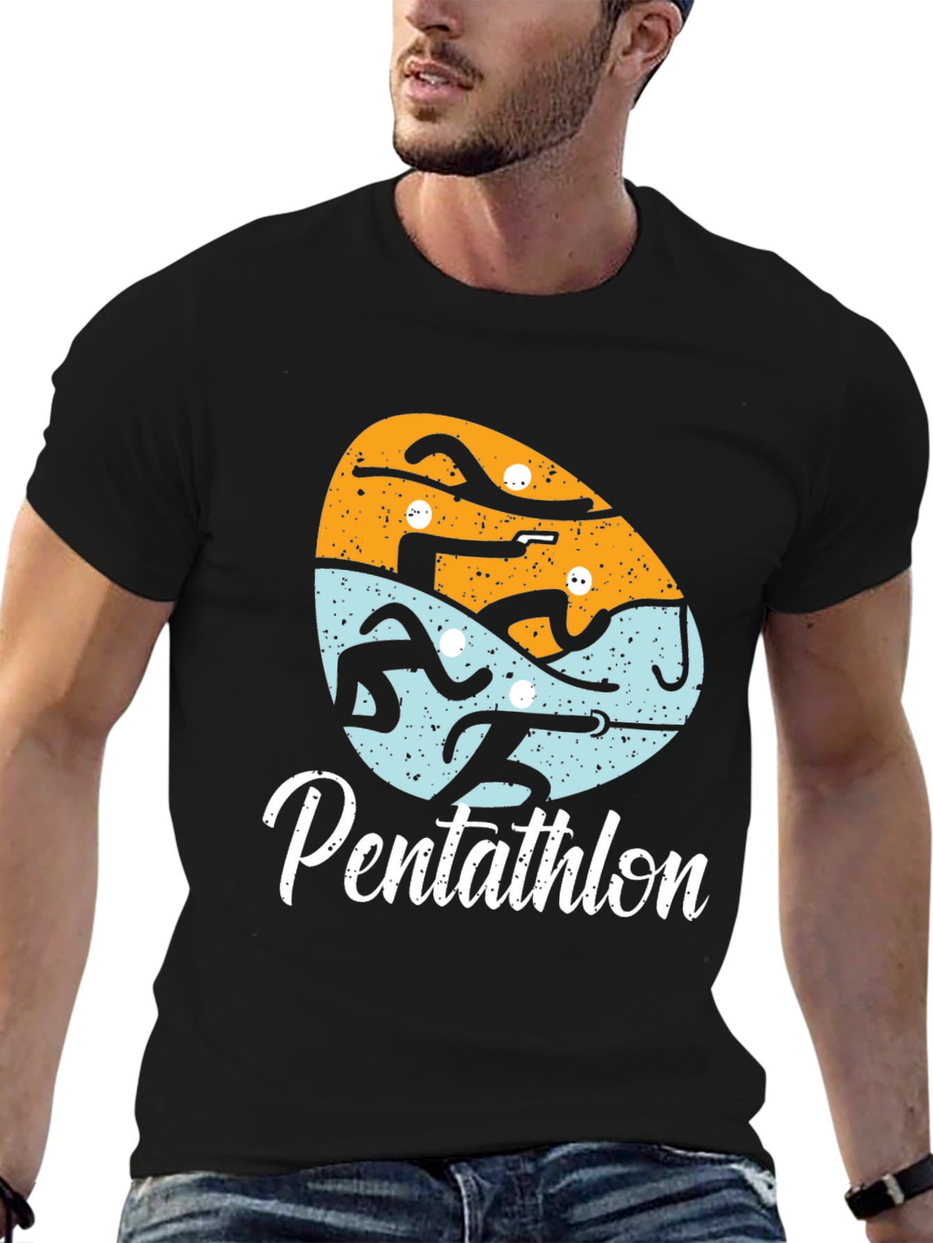 Pentathlon Graphic Tee | Modern Five Sport Design