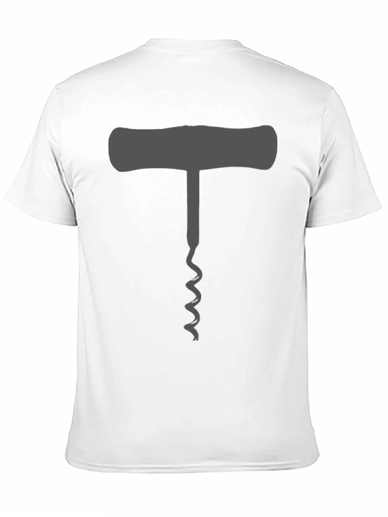 Wine Lovers Corkscrew T-Shirt - Black