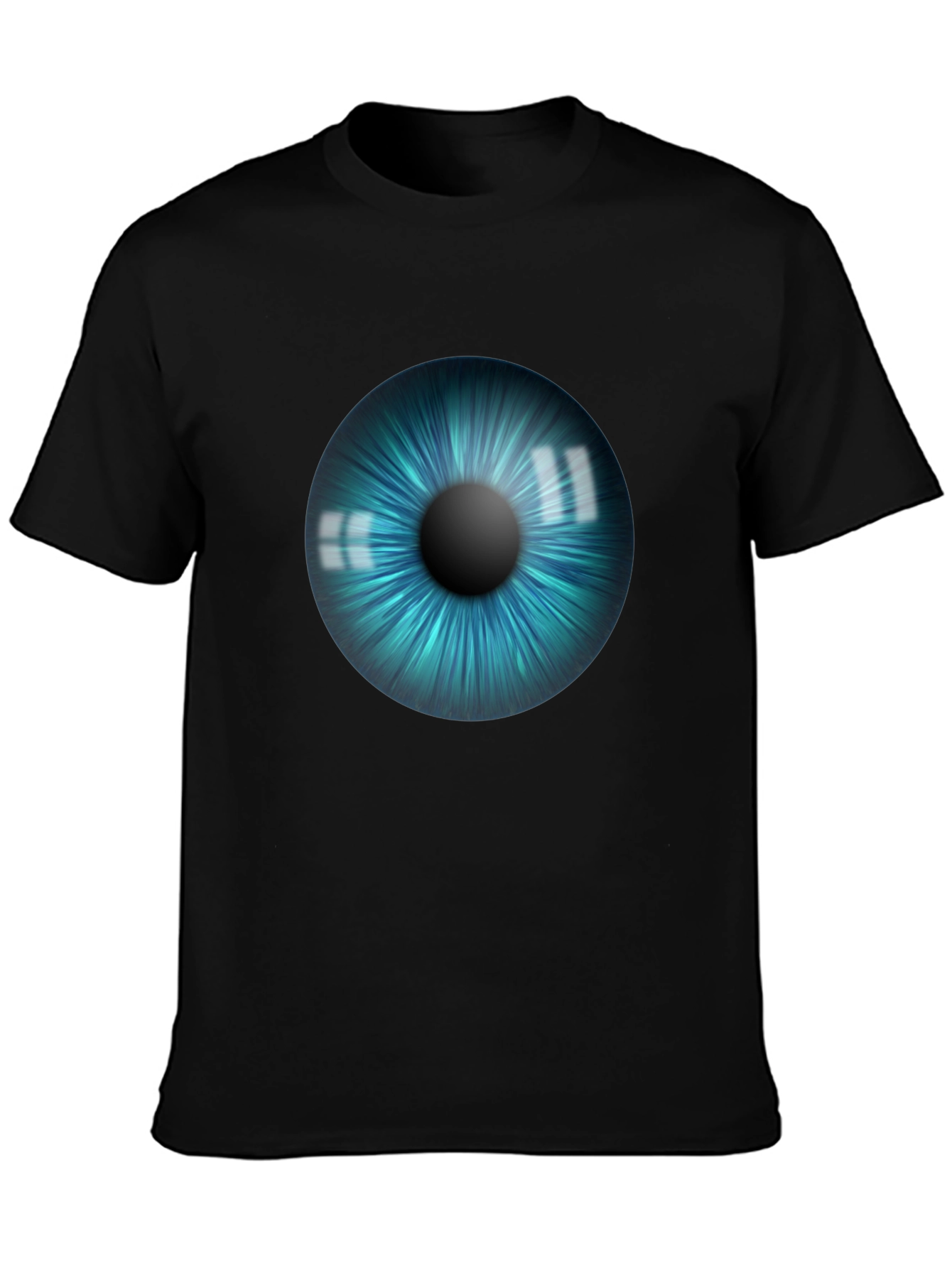 Eye See You Graphic Tee - Black Cotton T-Shirt