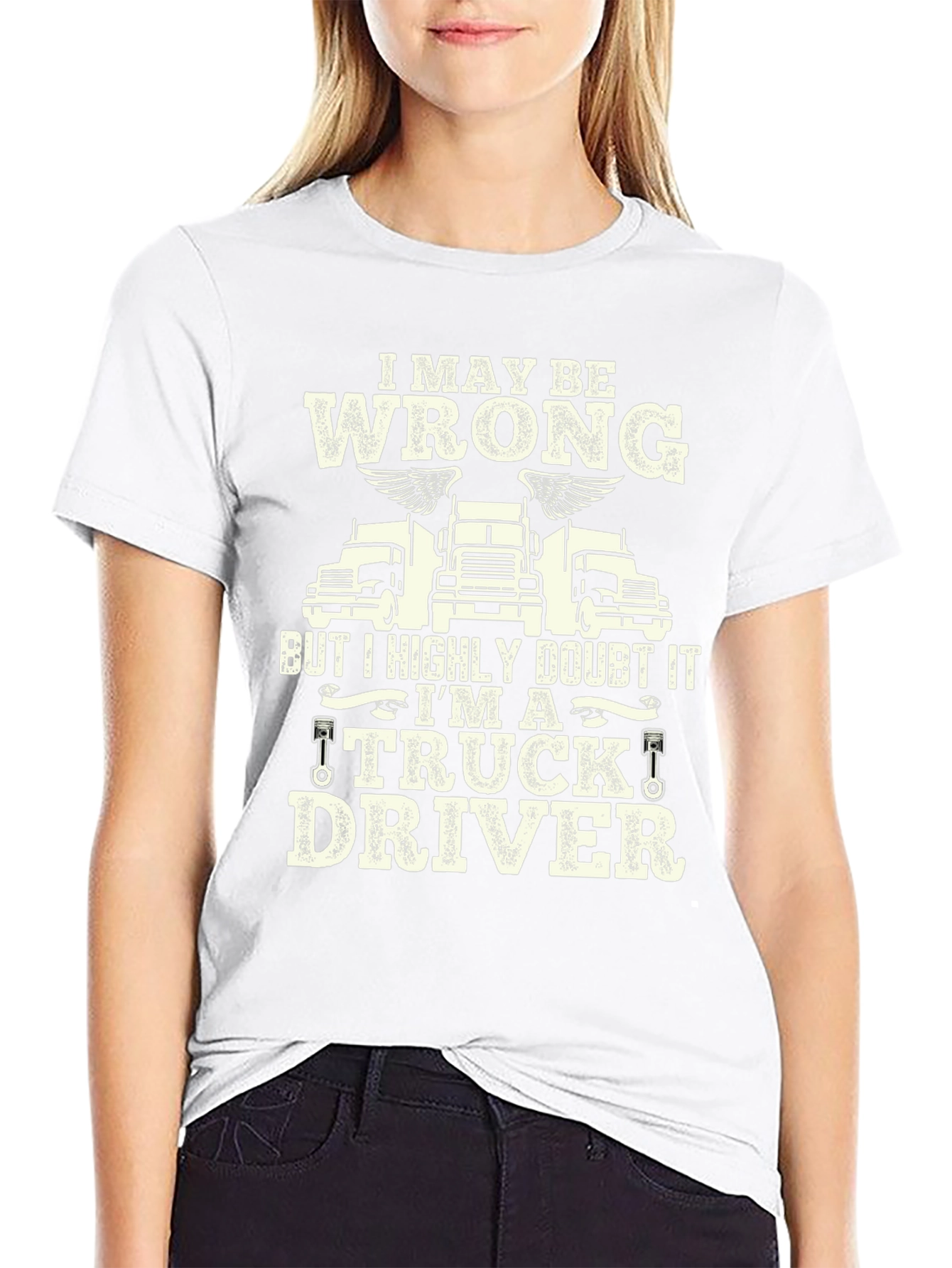 Truck Driver Graphic T-Shirt - Black