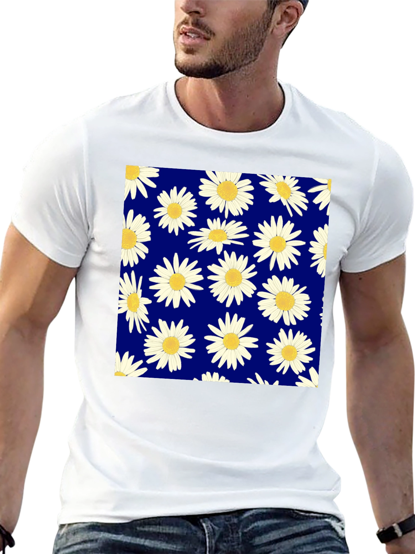 Daisy Pattern T-Shirt