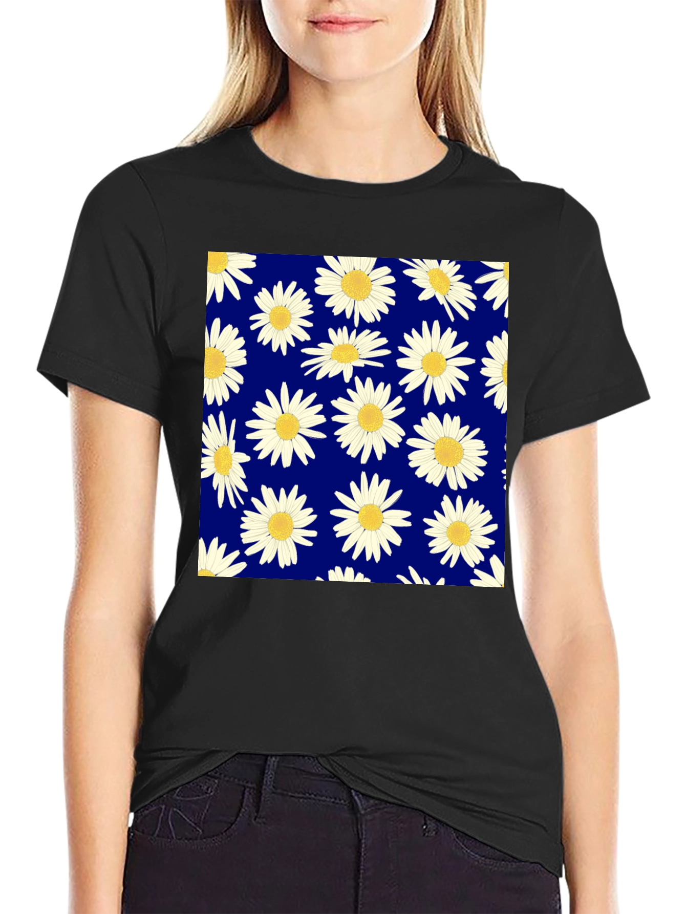 Daisy Pattern T-Shirt
