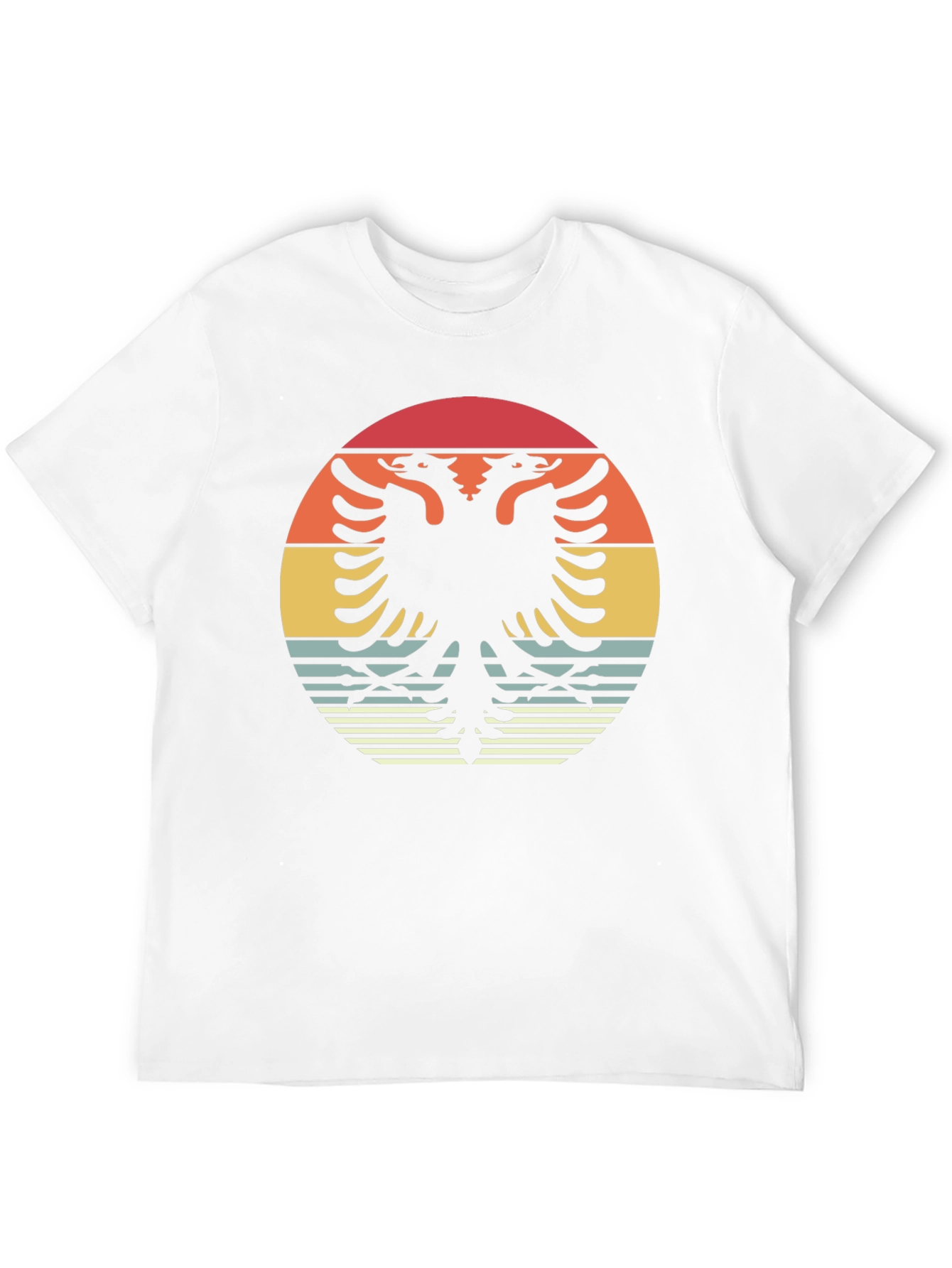 Retro Albanian Eagle Graphic T-Shirt