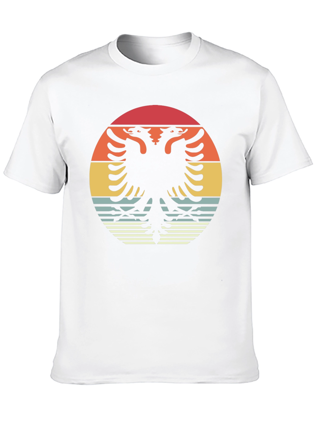 Retro Albanian Eagle Graphic T-Shirt