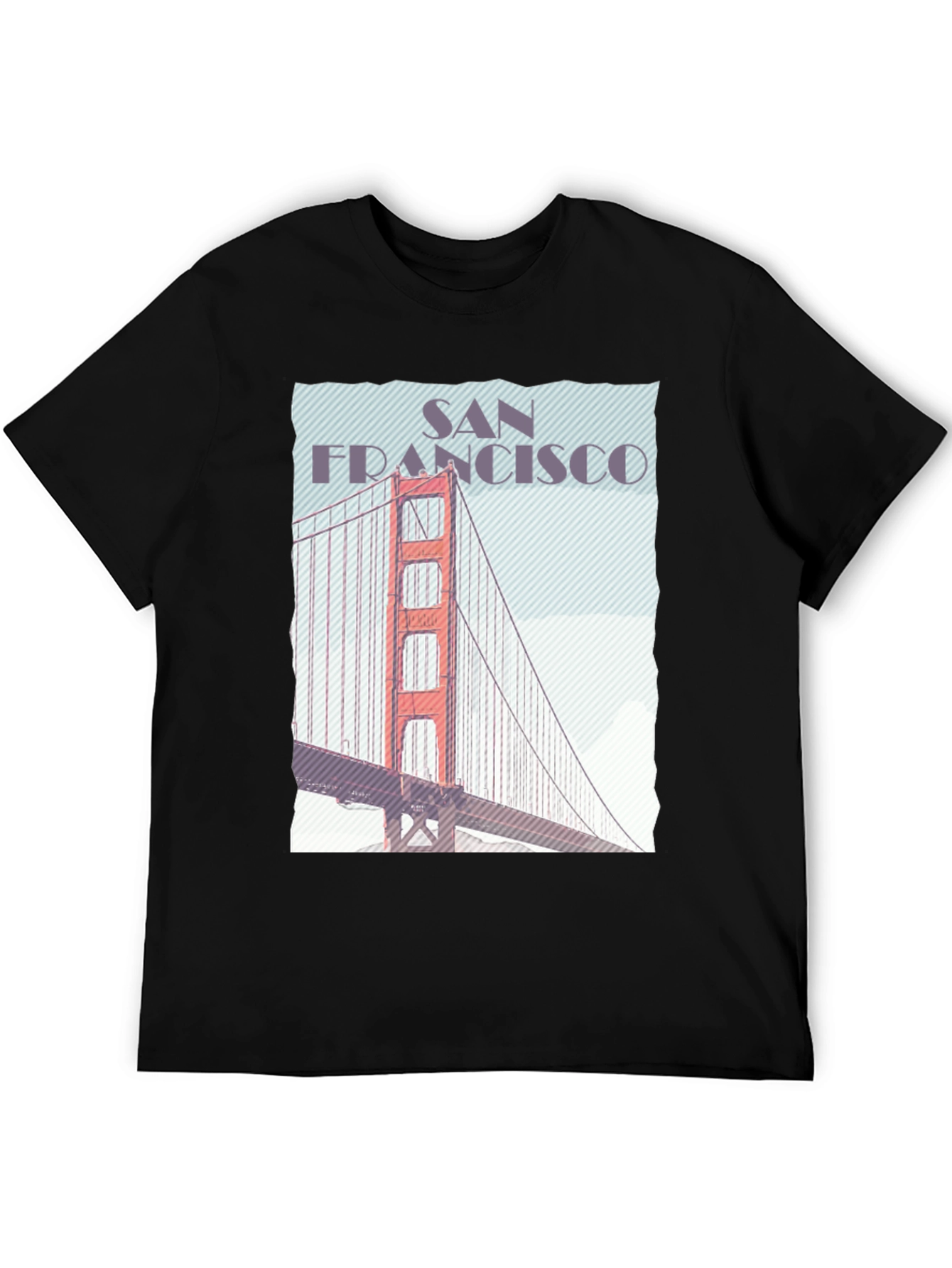 San Francisco Golden Gate Bridge Graphic Tee - Black