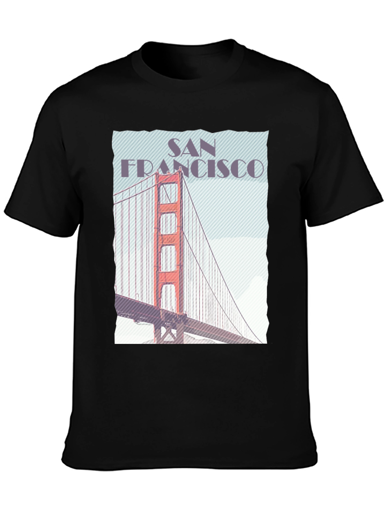 San Francisco Golden Gate Bridge Graphic Tee - Black