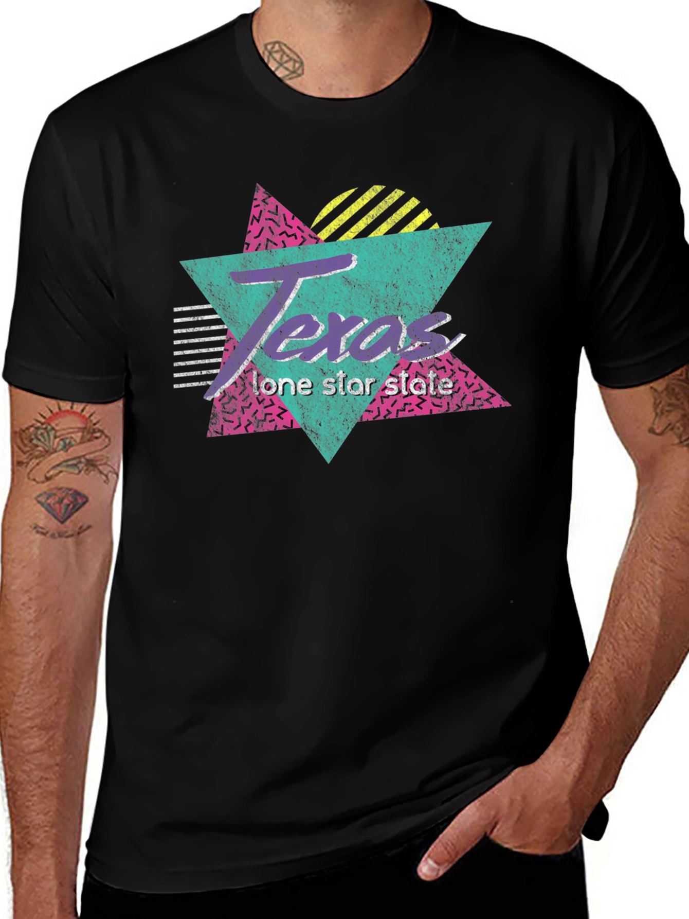 Texas Lone Star State Retro T-Shirt