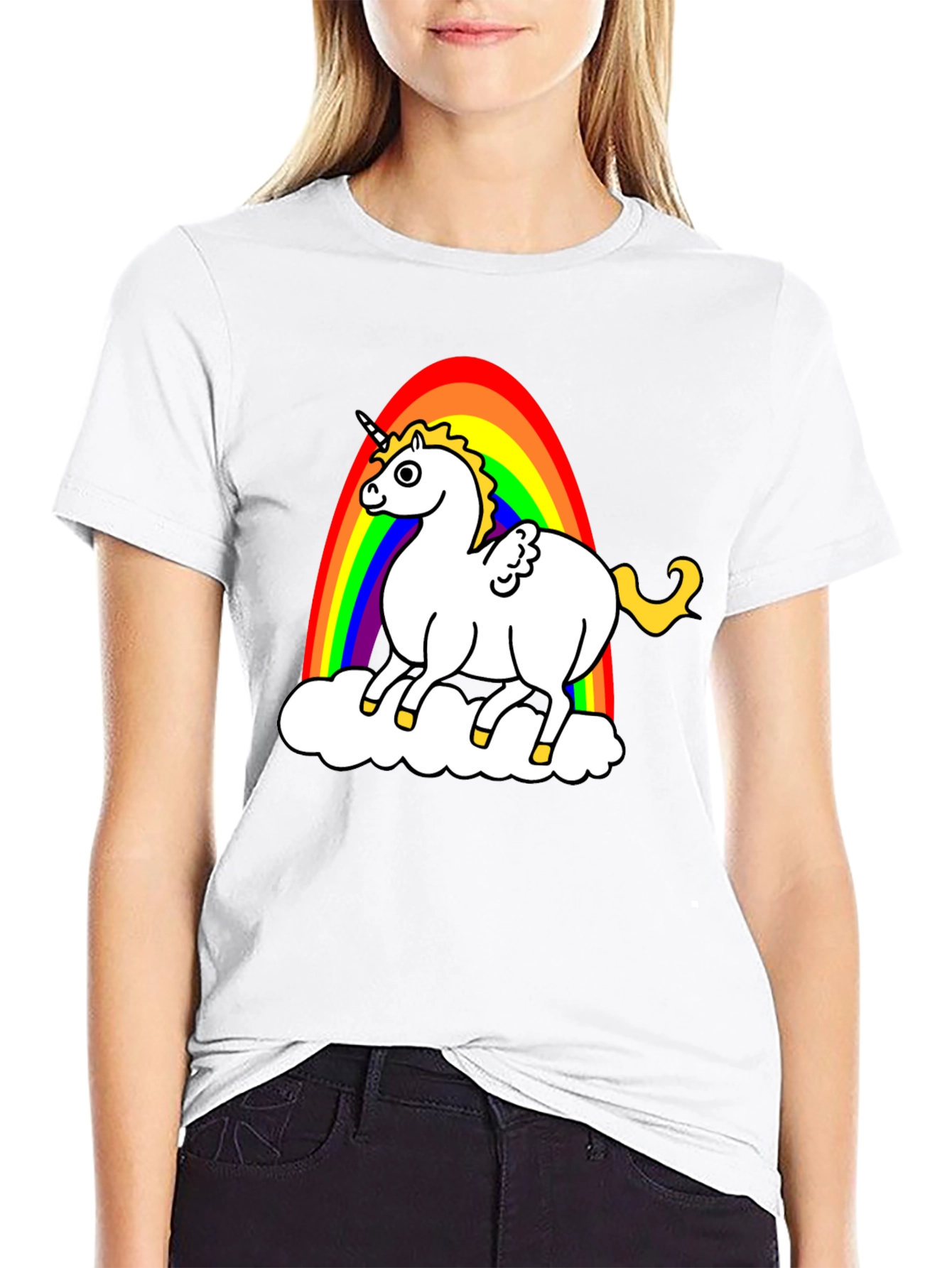 Unicorn Rainbow Graphic T-Shirt