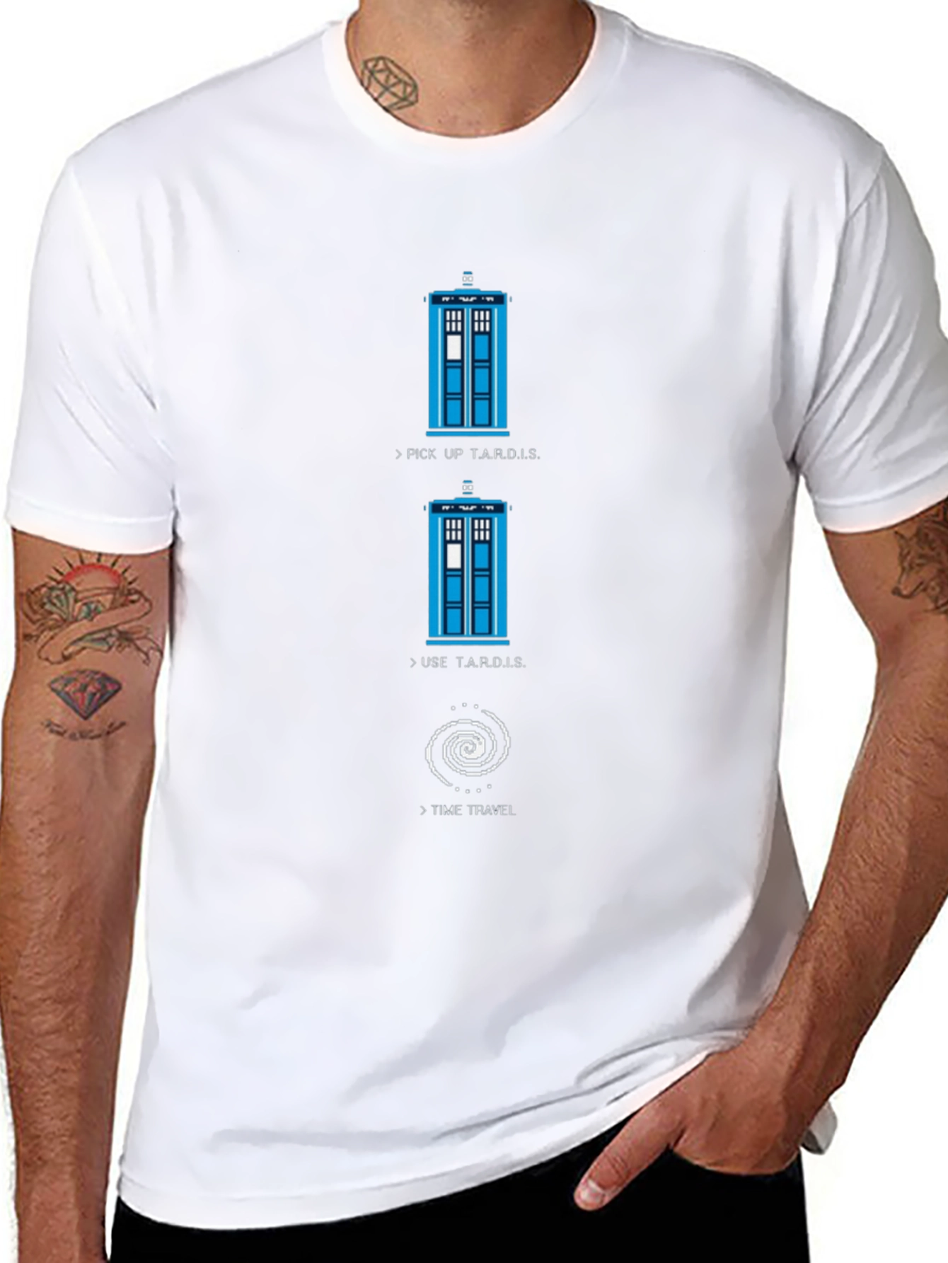 Doctor Who TARDIS Time Travel T-Shirt