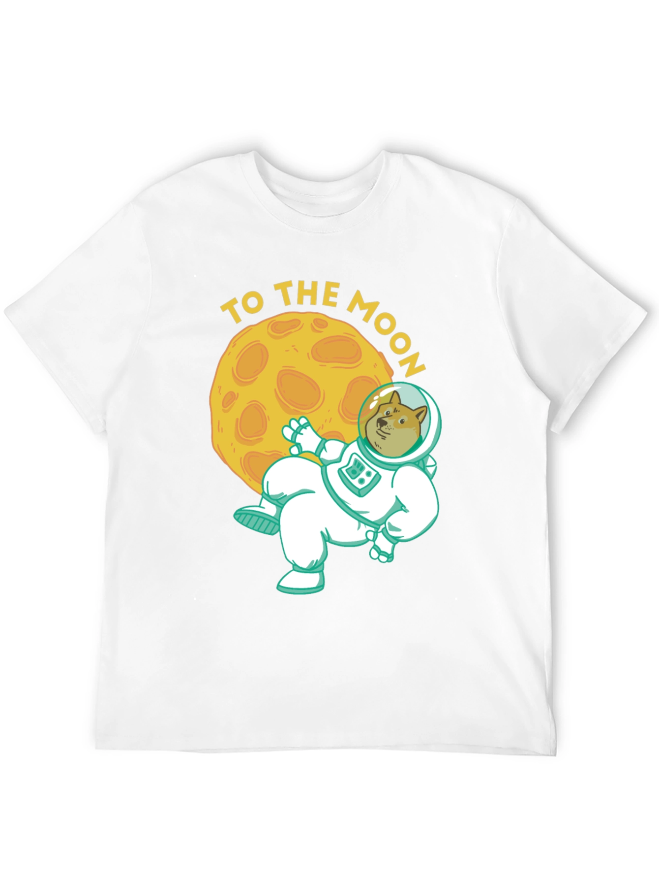 Doge To The Moon Black T-Shirt