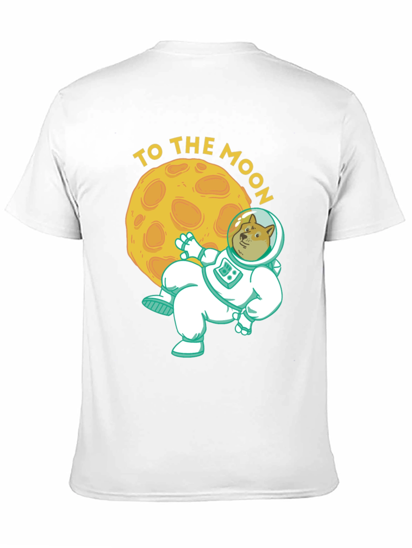 Doge To The Moon Black T-Shirt