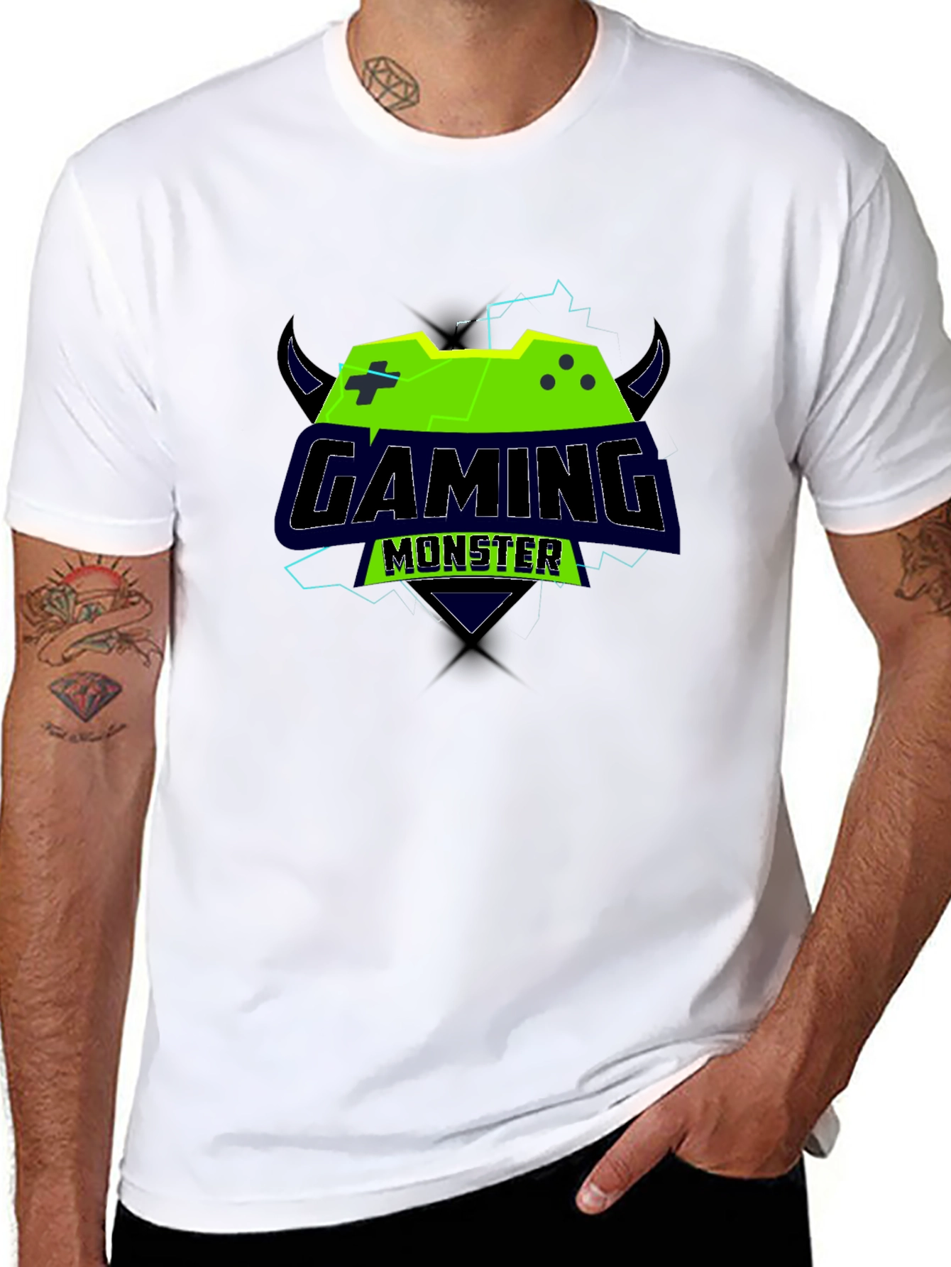 Gaming Monster Graphic T-Shirt