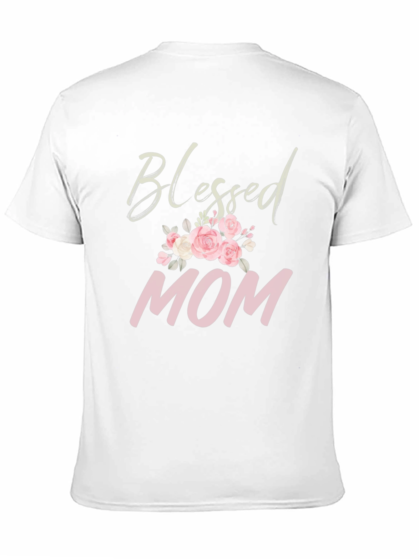 Blessed Mom Floral Graphic T-Shirt