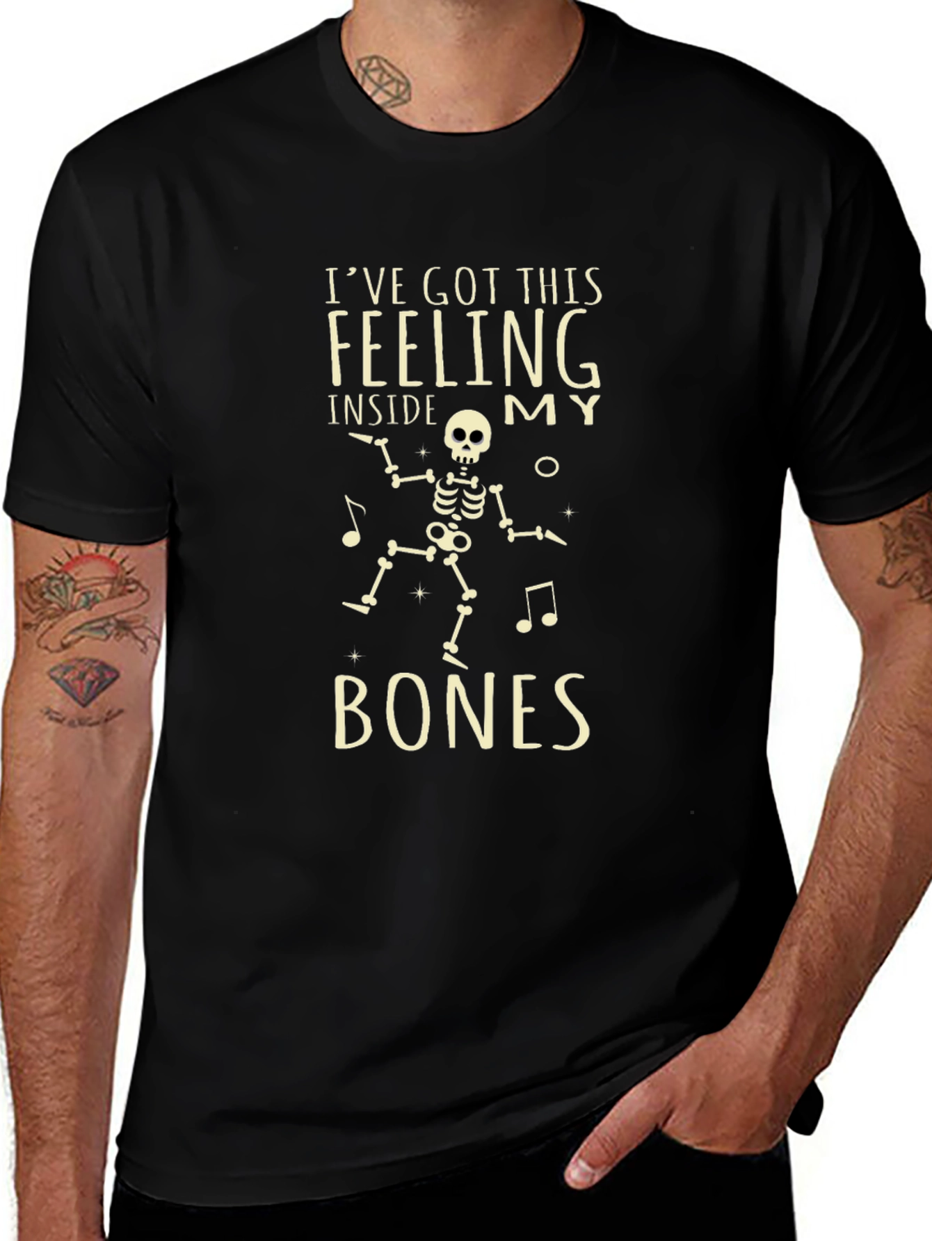 Ive Got This Feeling Skeleton Graphic Tee