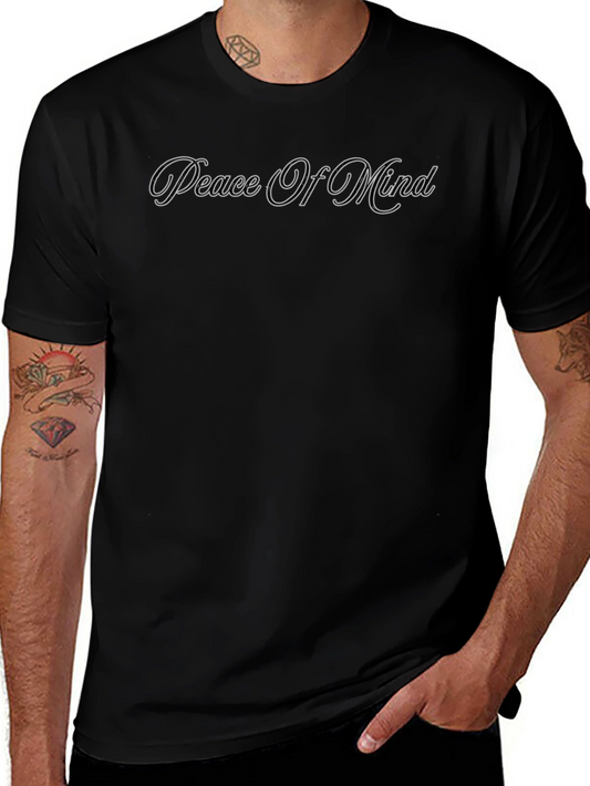 Peace of Mind Graphic T-Shirt - Black