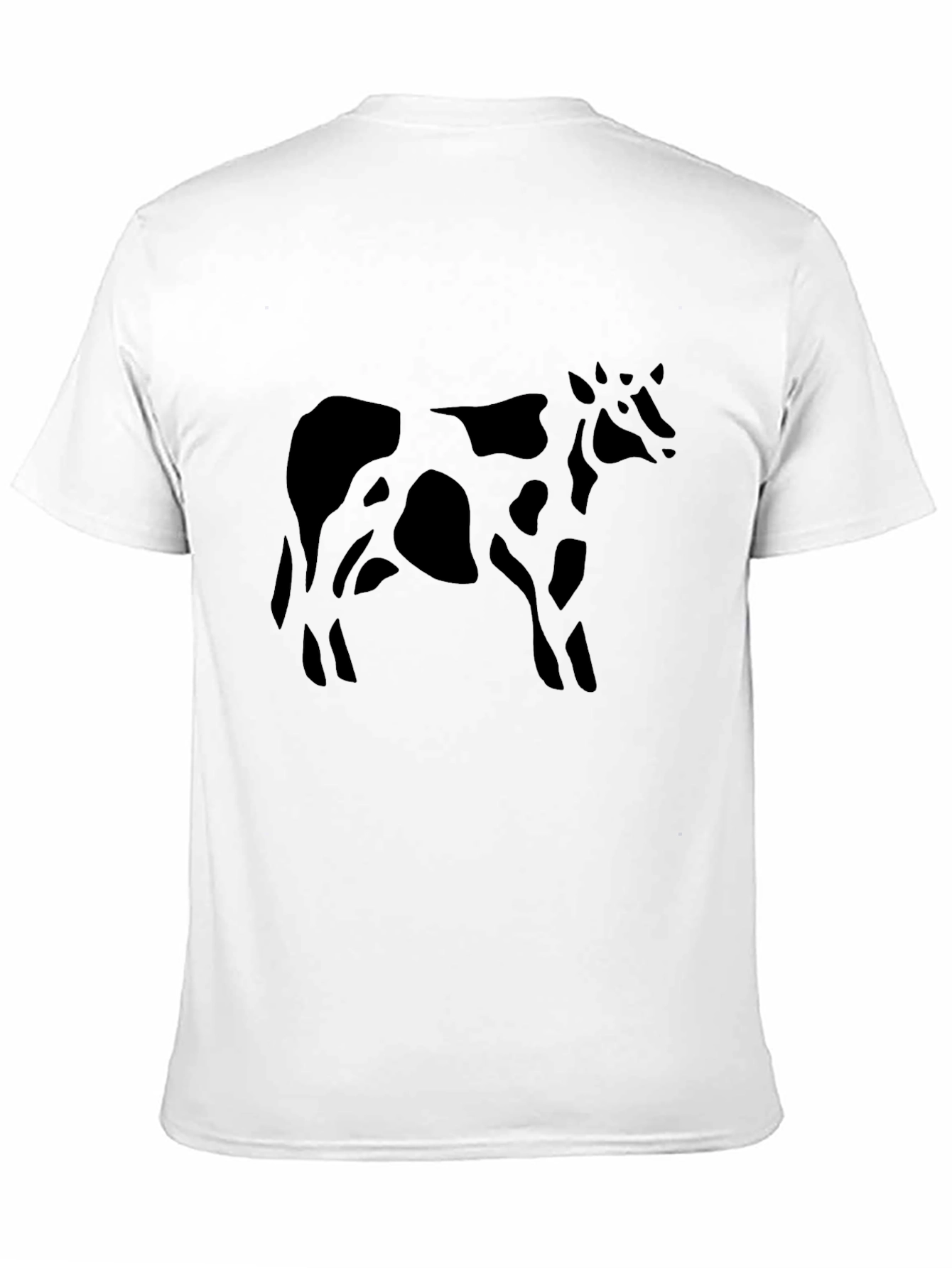 Black Cow Print T-Shirt - Casual Comfort