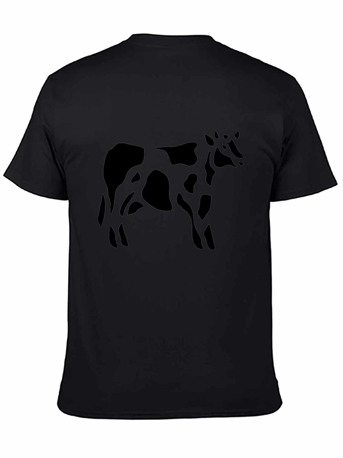 Black Cow Print T-Shirt - Casual Comfort