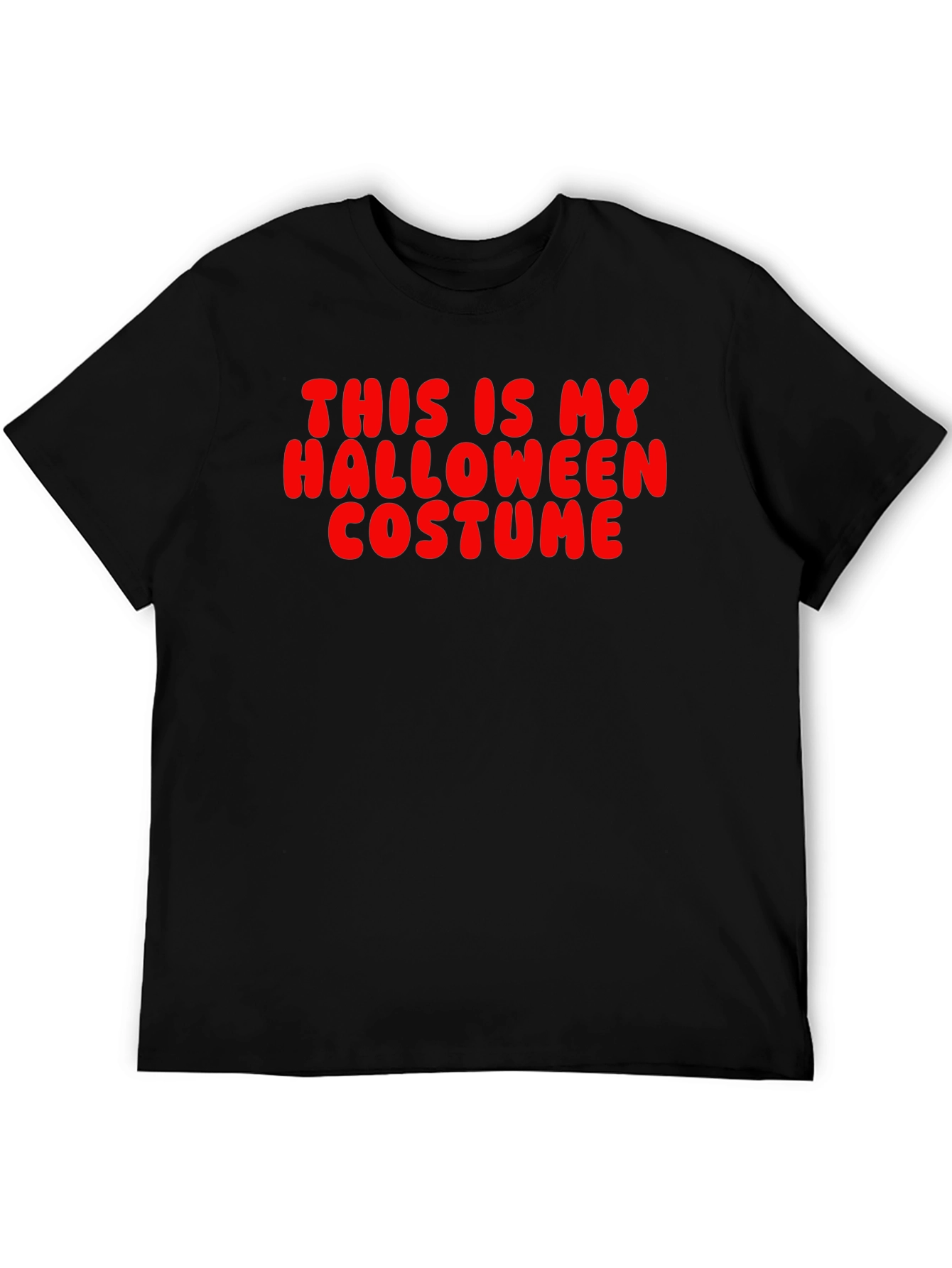 Funny Halloween Costume T-Shirt - Red Text
