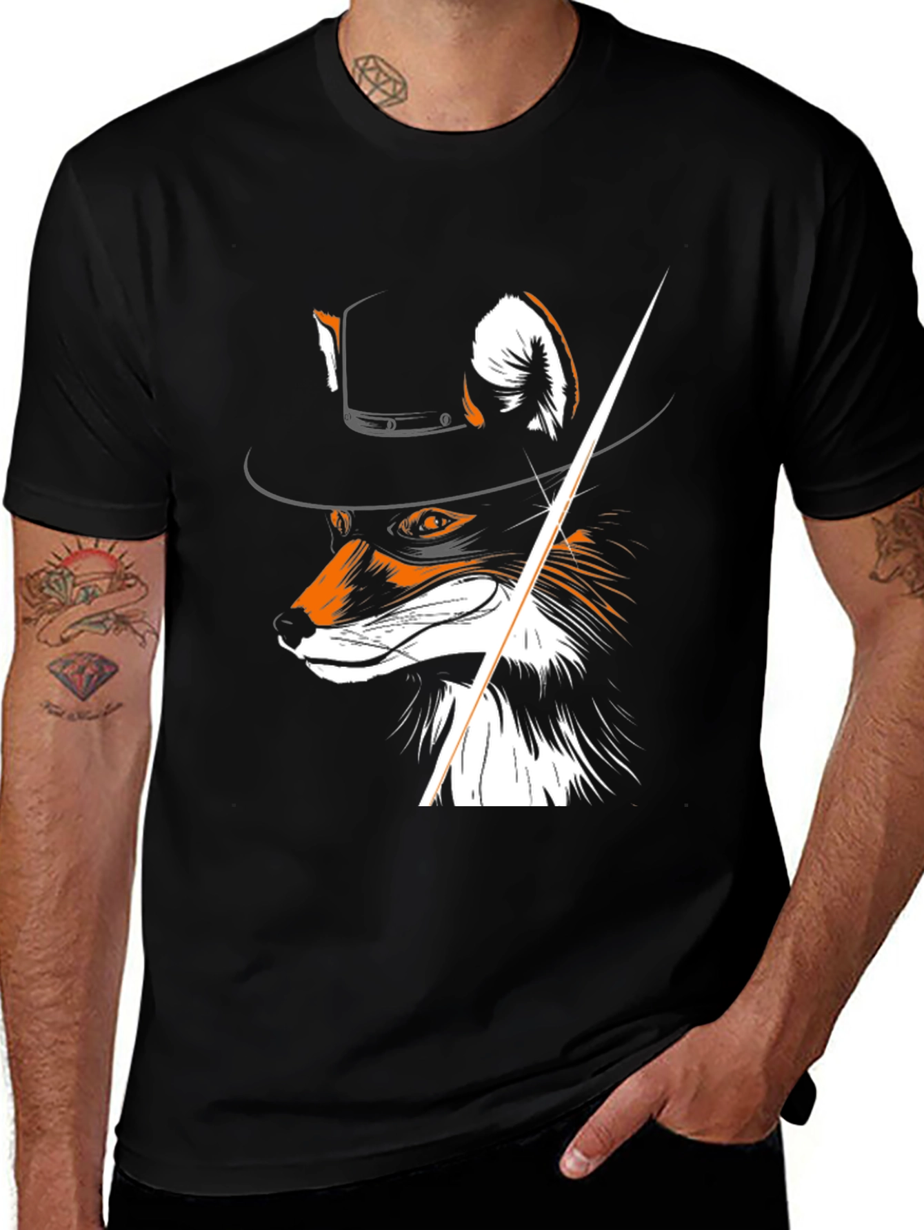 Fox Gentleman T-Shirt - Stylish & Unique Design