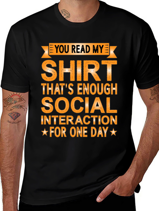 Funny Social Interaction T-Shirt
