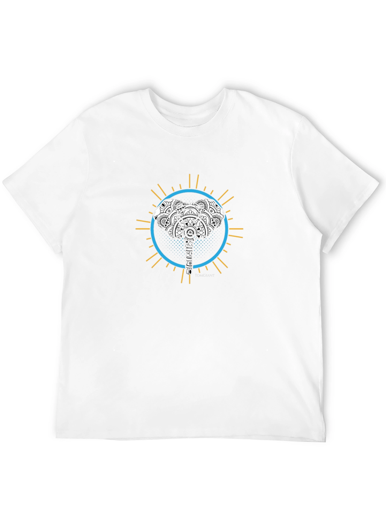 Elephant Mandala Graphic Tee - Stylish Black T-Shirt