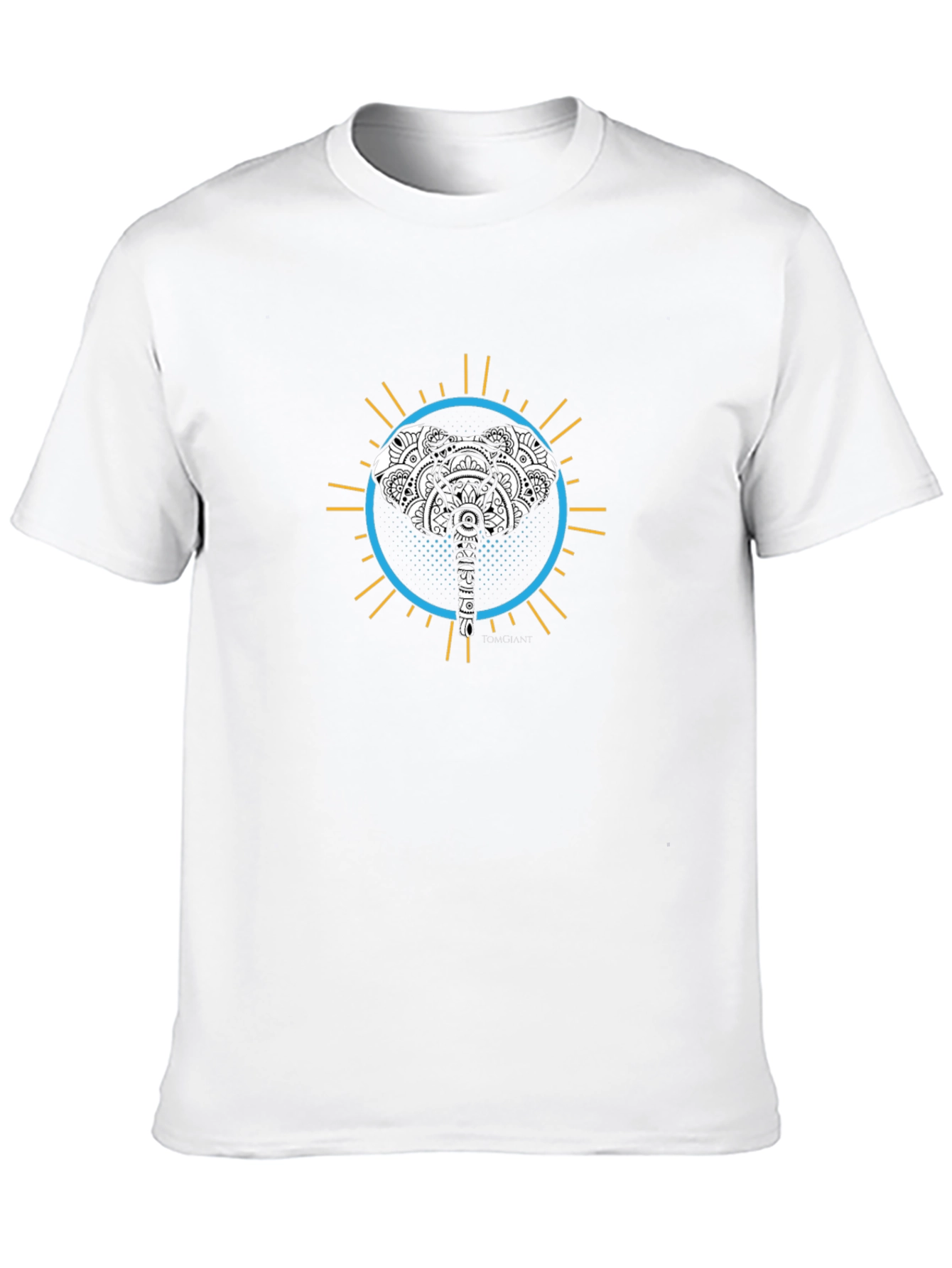 Elephant Mandala Graphic Tee - Stylish Black T-Shirt