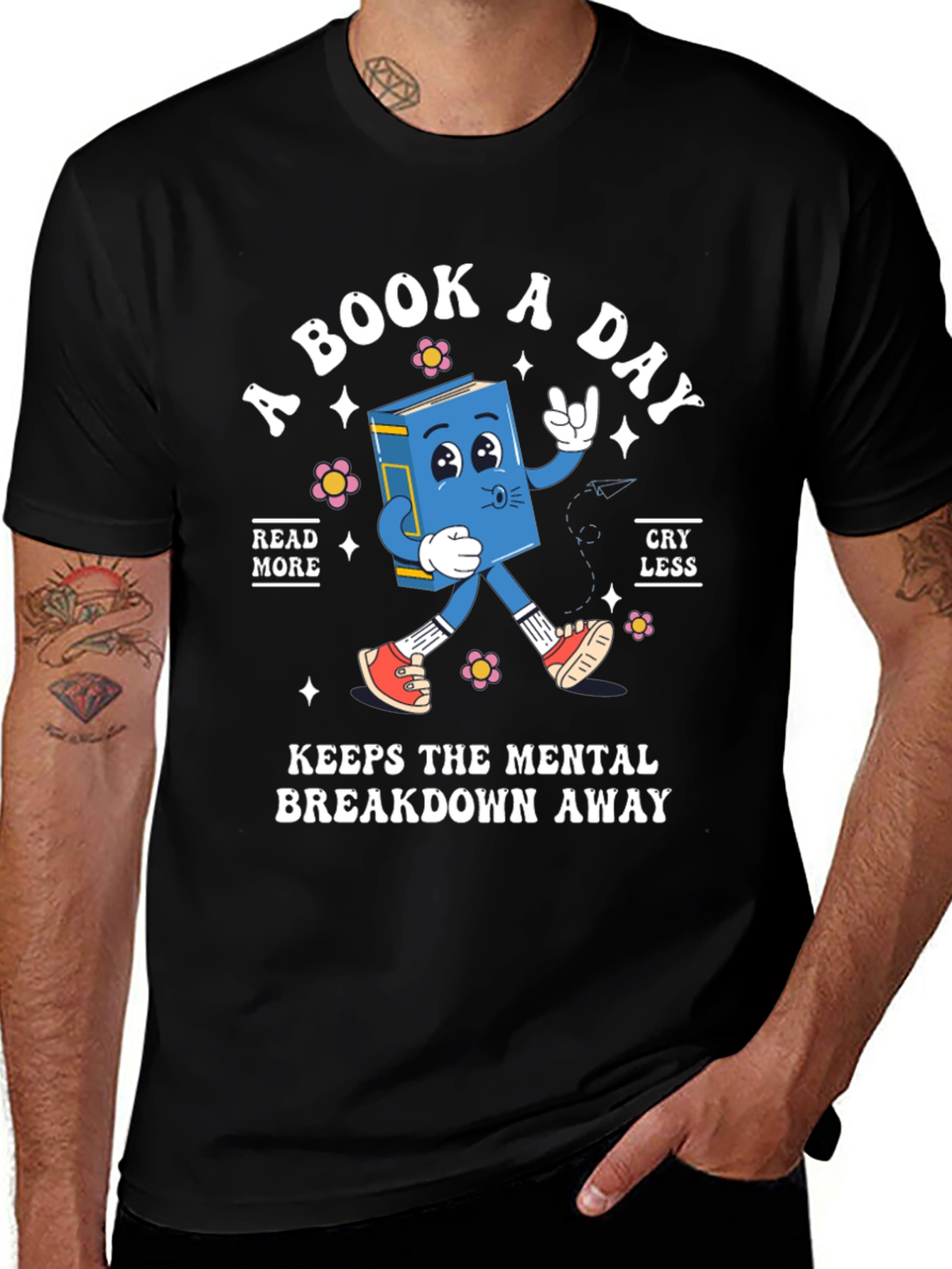 Book Lover T-Shirt: A Book A Day Design