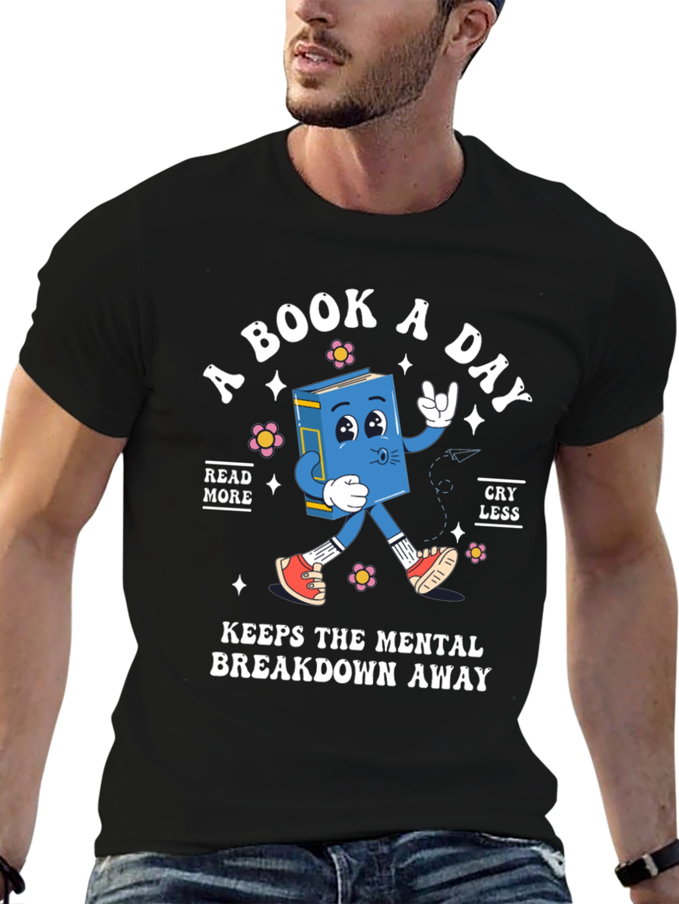 Book Lover T-Shirt: A Book A Day Design