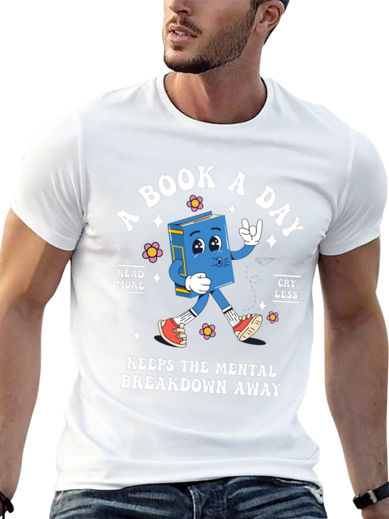 Book Lover T-Shirt: A Book A Day Design