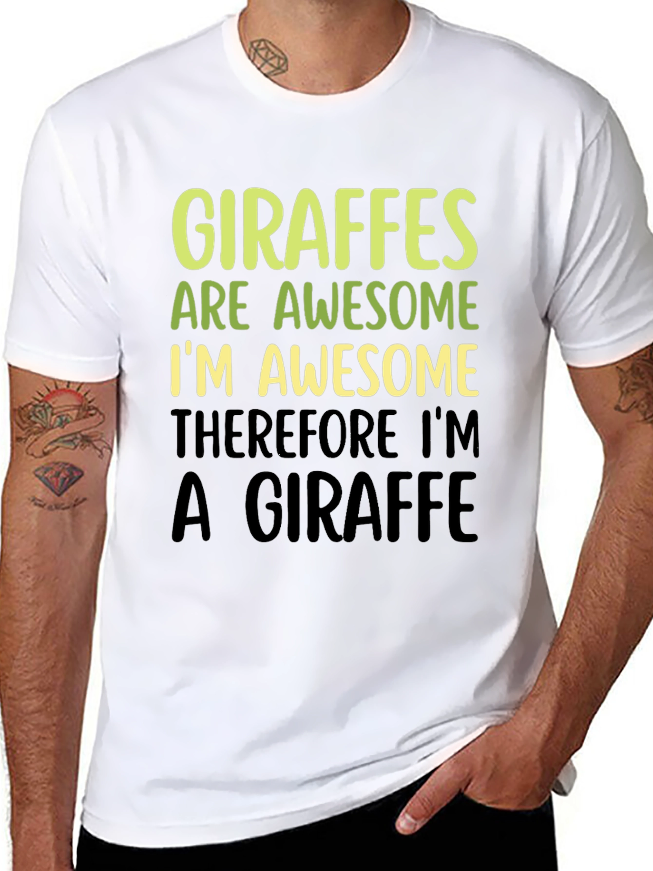 Giraffe Awesome Funny T-Shirt