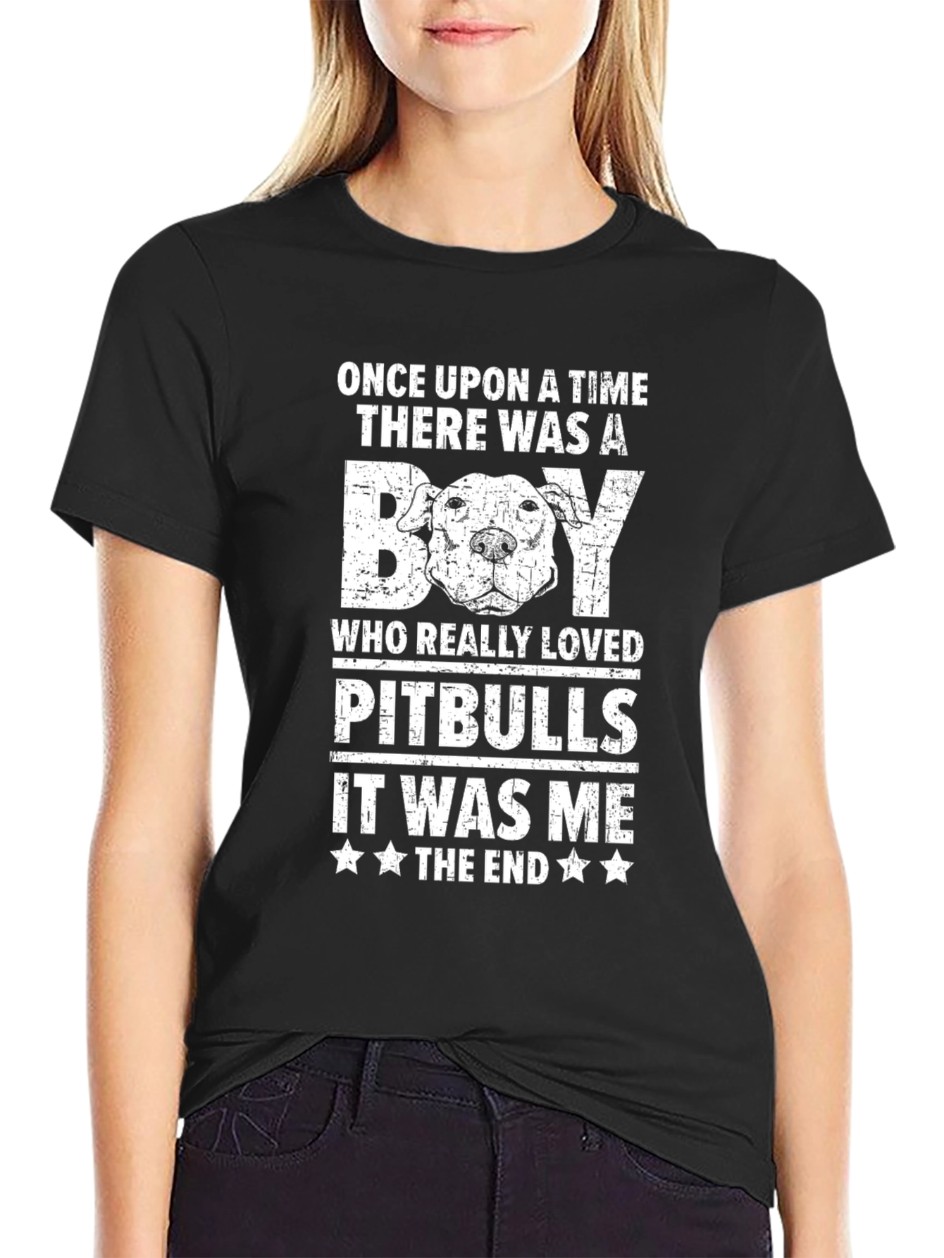 Boy Who Loved Pitbulls Graphic T-Shirt