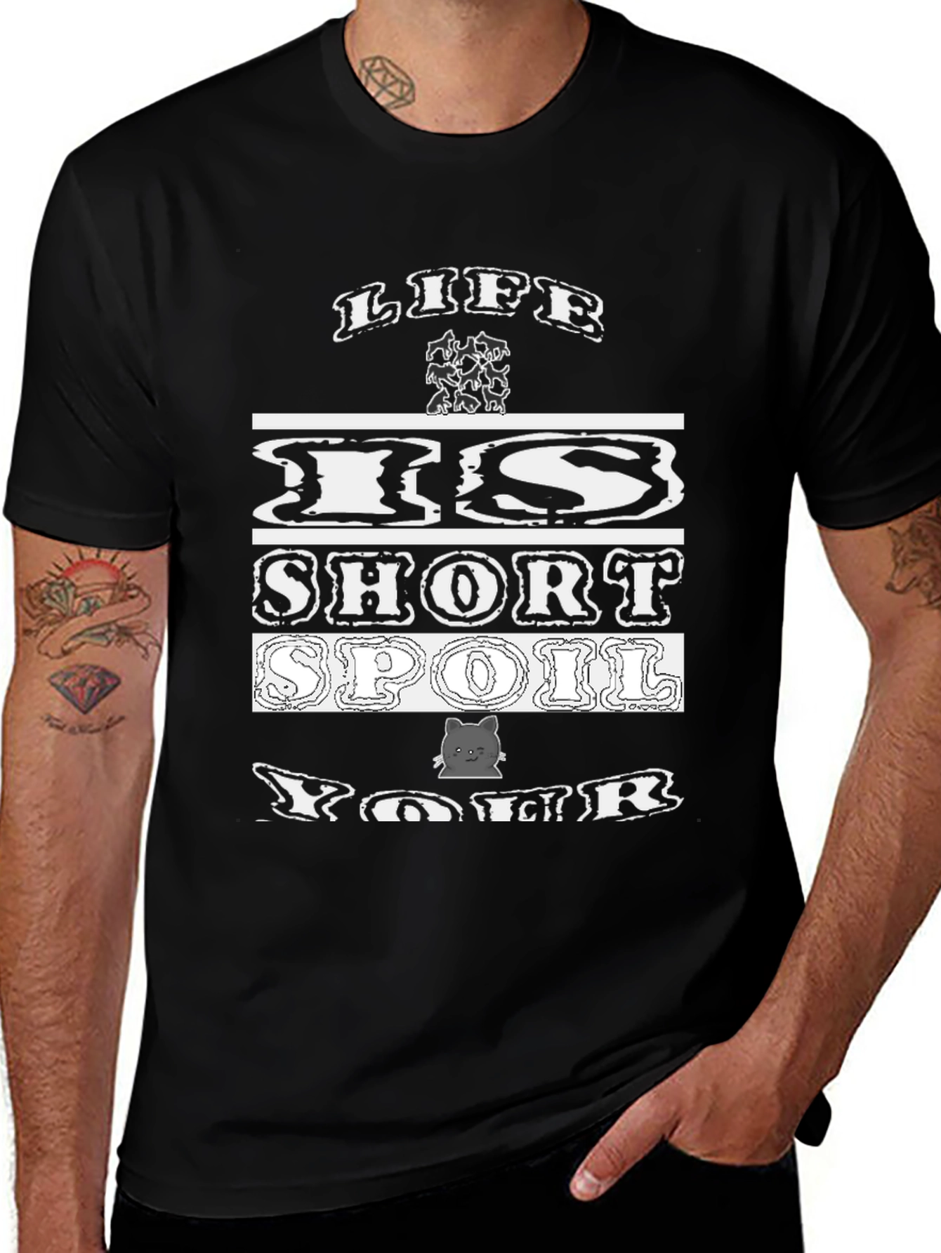 Life is Short Spoil Your Cat T-Shirt