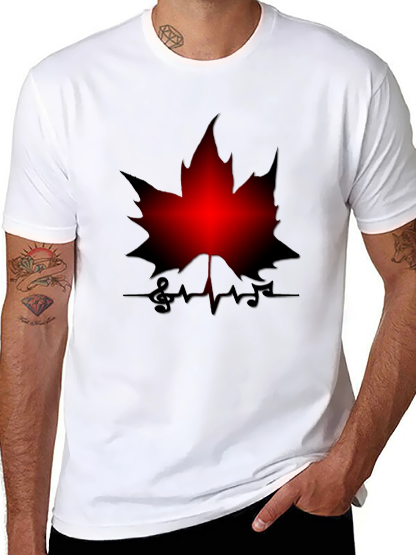 Maple Leaf Music T-Shirt - Unique Design