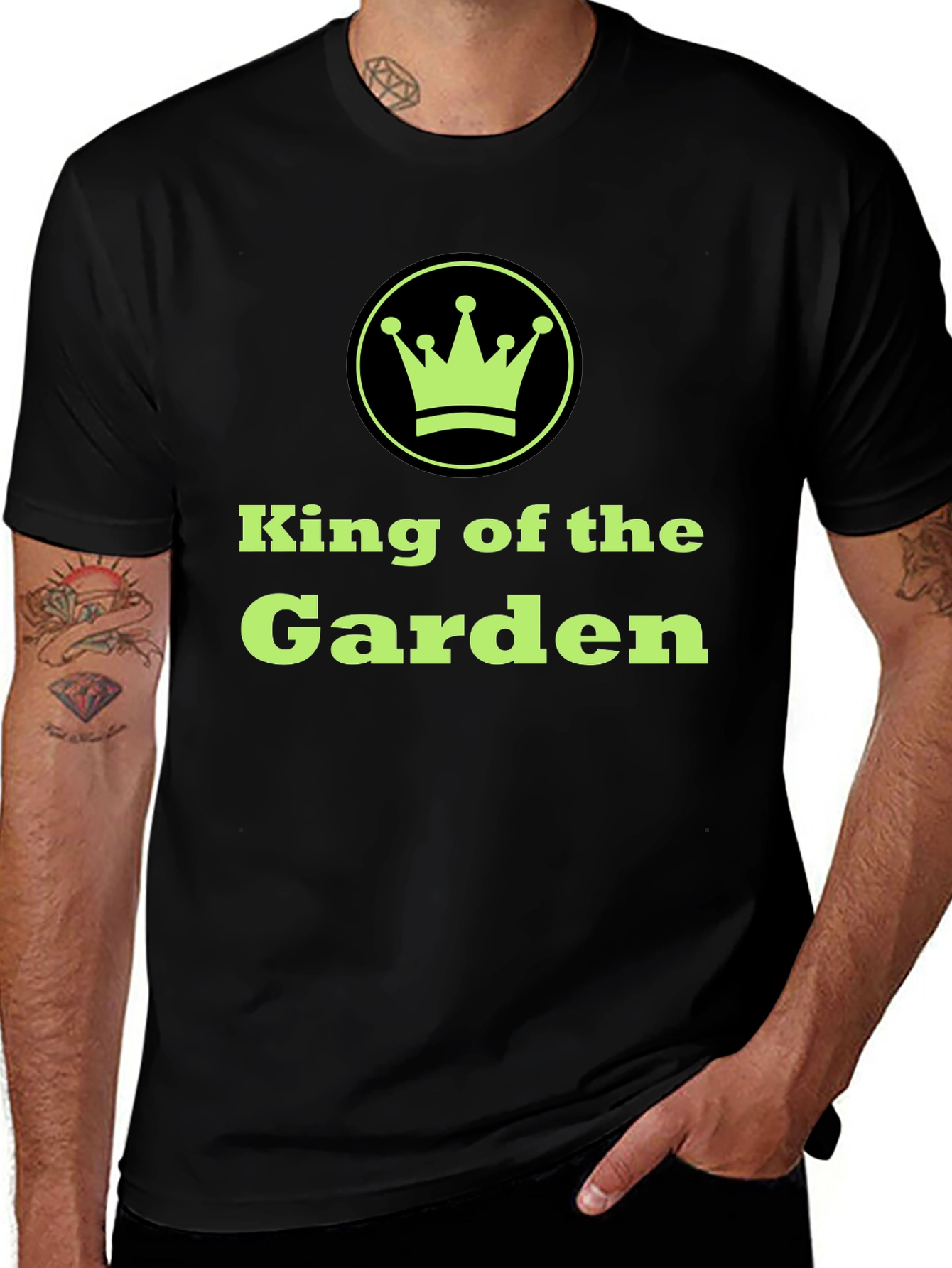 King of the Garden Black Graphic Tee