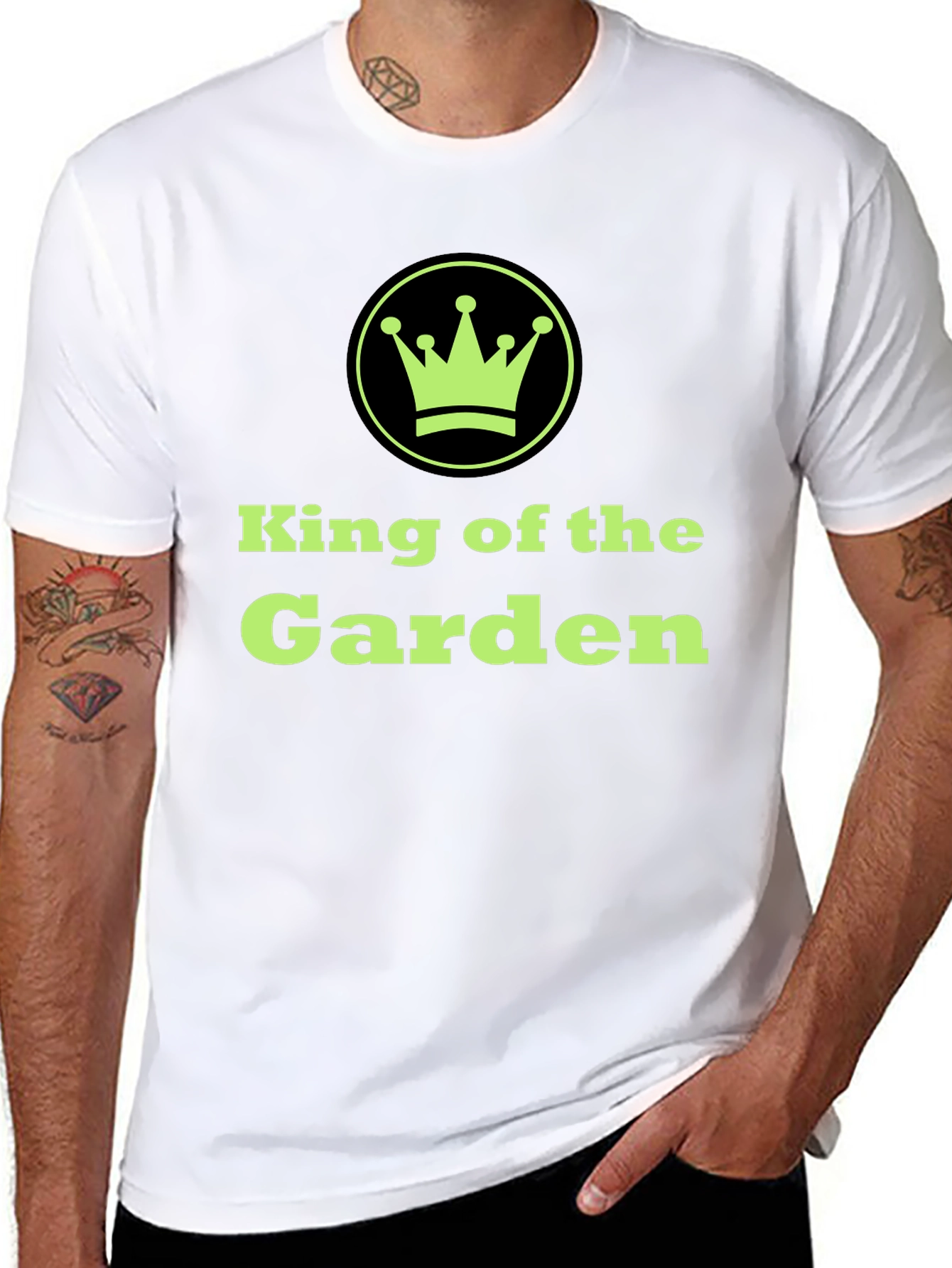 King of the Garden Black Graphic Tee