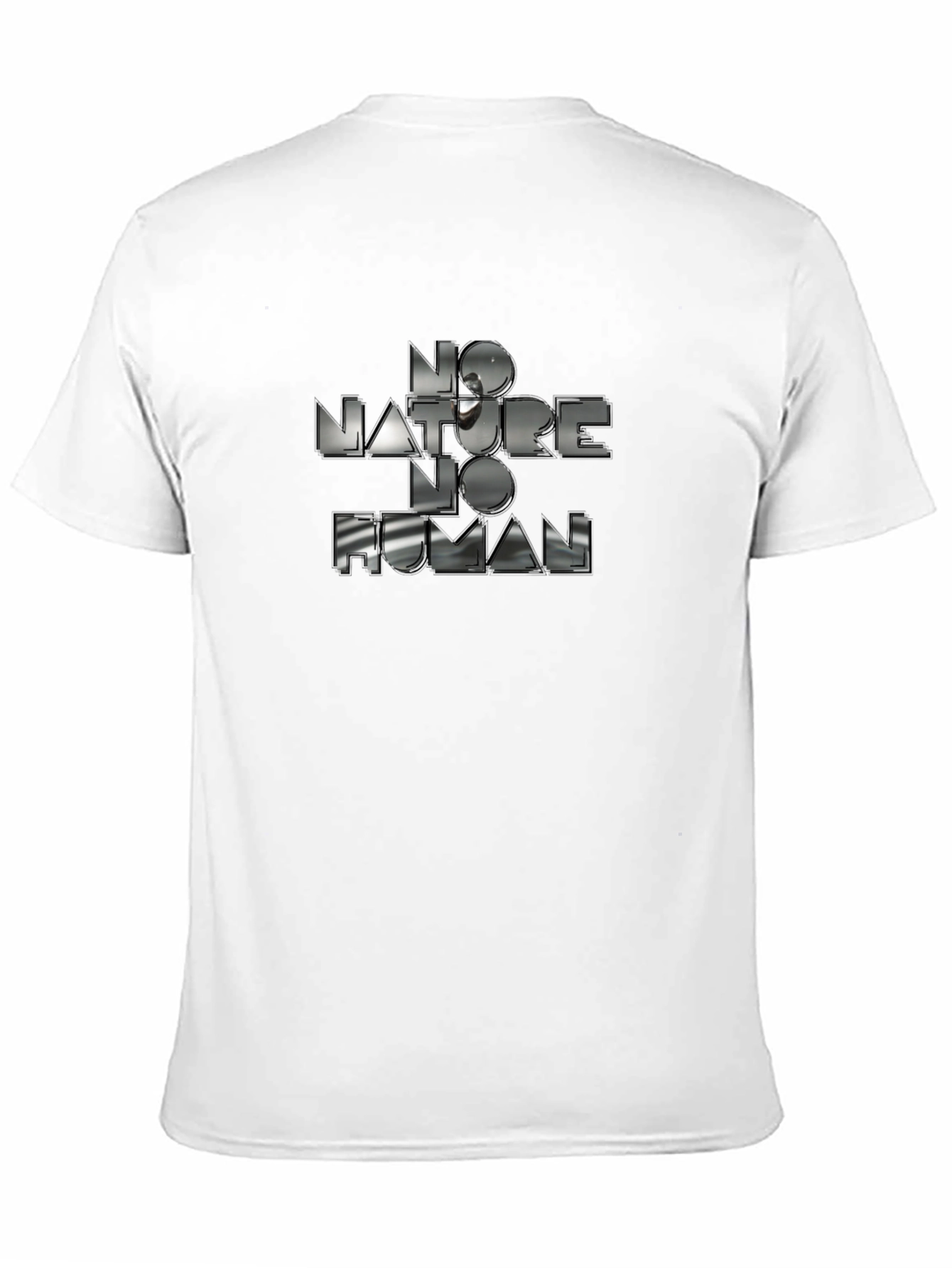 No Nature No Human Graphic Tee - Black
