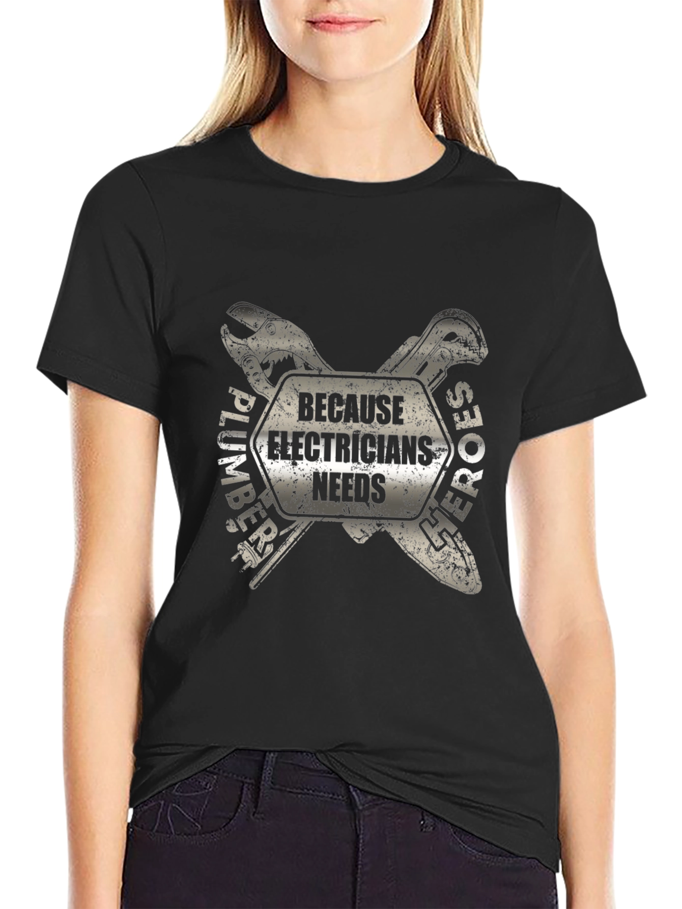 Electrician Hero T-Shirt - Plumber Support Tee