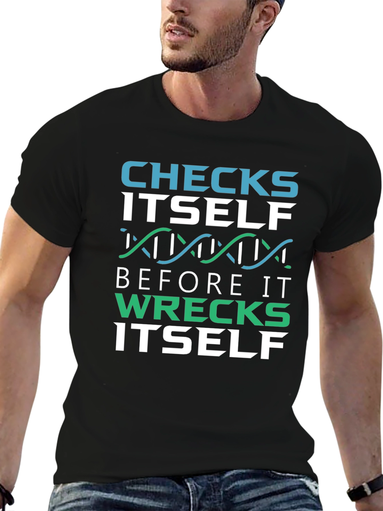 Checks Itself Graphic T-Shirt