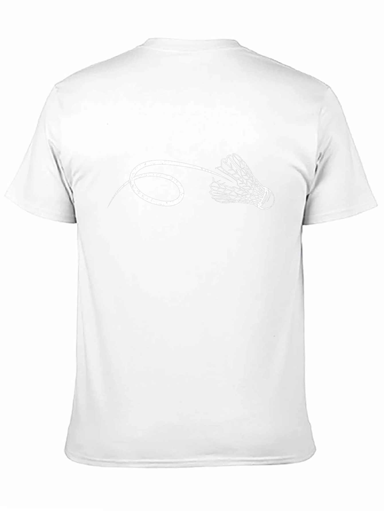 Badminton Shuttlecock Graphic Tee - Black