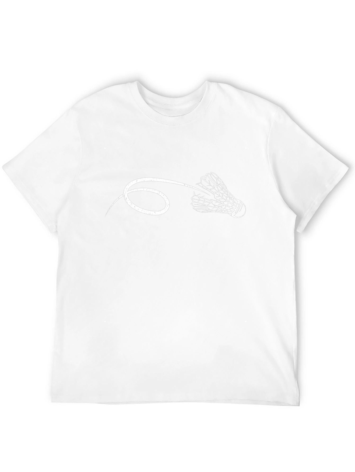 Badminton Shuttlecock Graphic Tee - Black