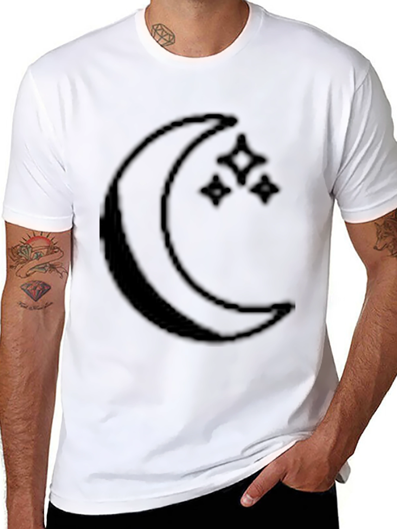 Mystic Moon Graphic Tee - Mens Black T-Shirt