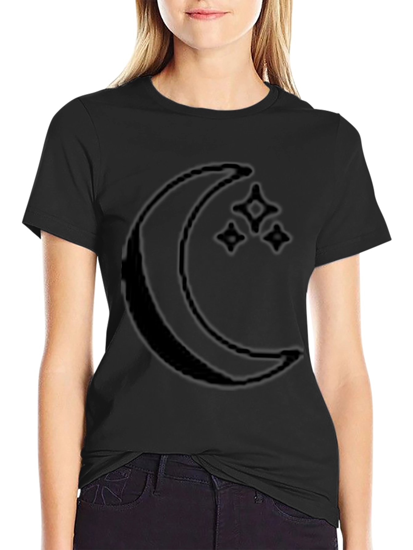 Mystic Moon Graphic Tee - Mens Black T-Shirt