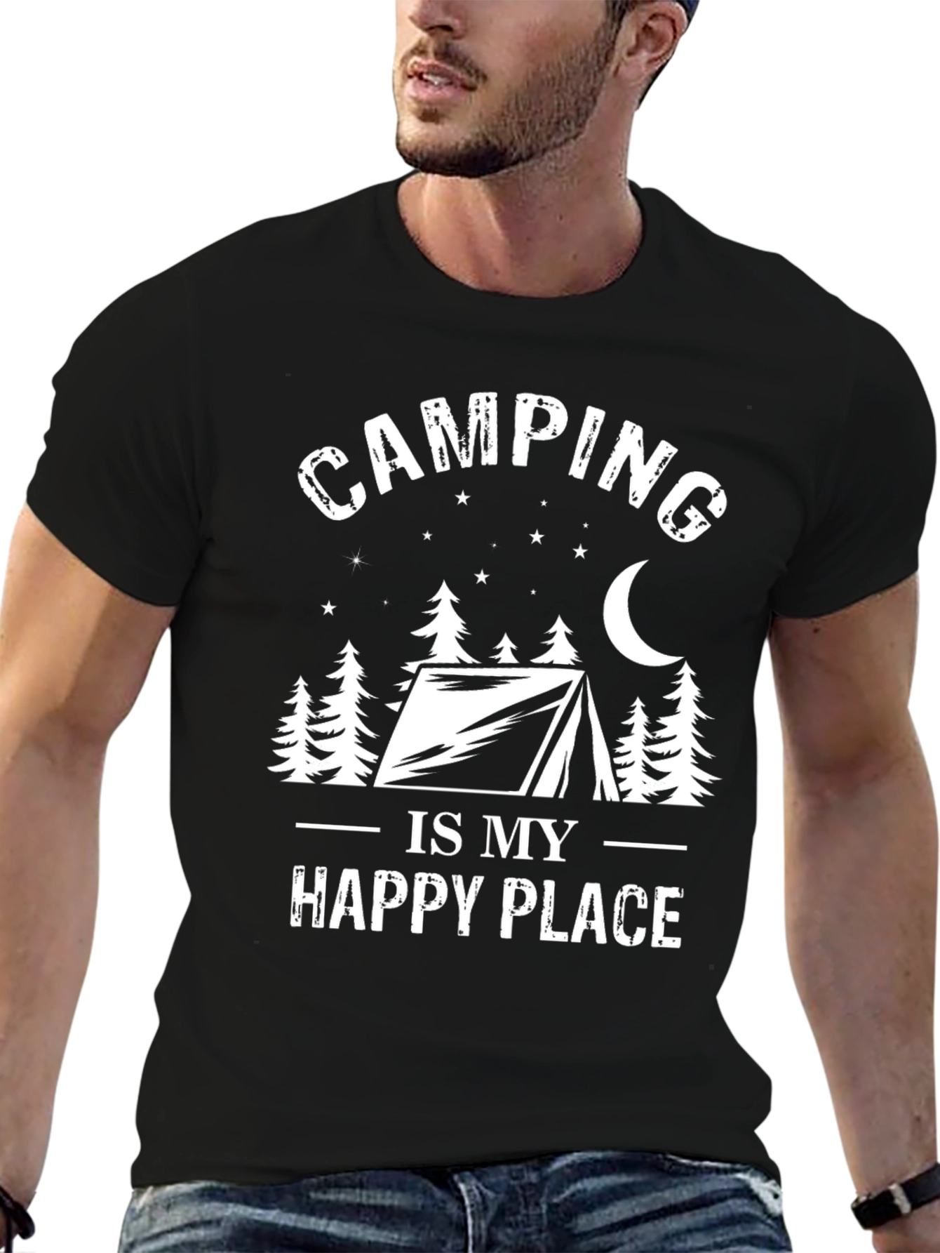 Camping Is My Happy Place Graphic Tee